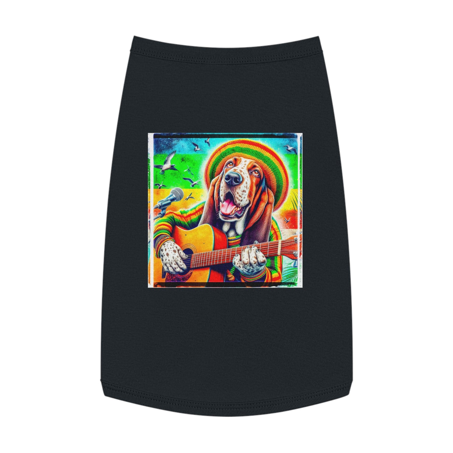 Pet Tank Top Basset Hound Pets Printify L Black