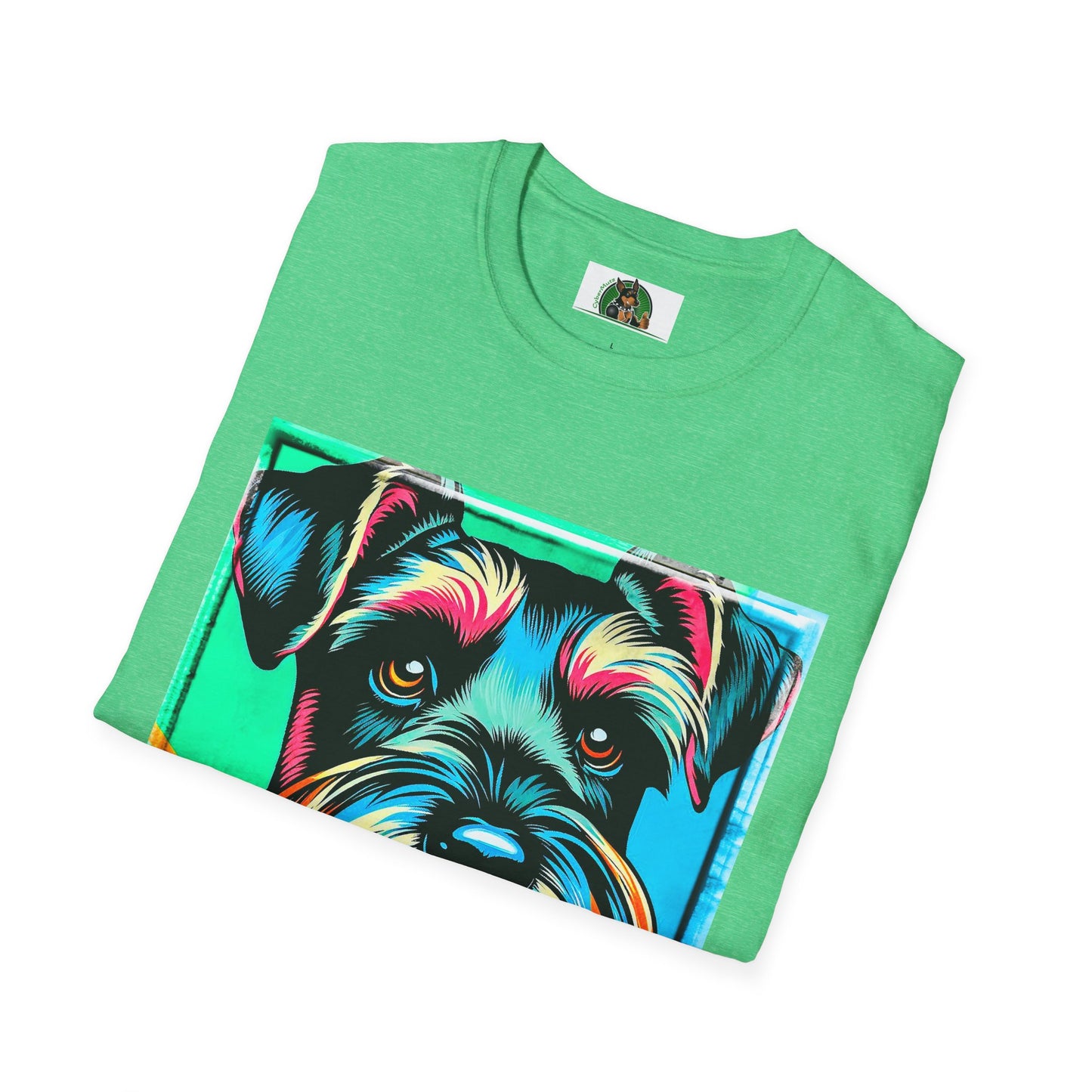 Schnauzer T-Shirt with Miniature Schnauzer Design T-Shirt Printify   