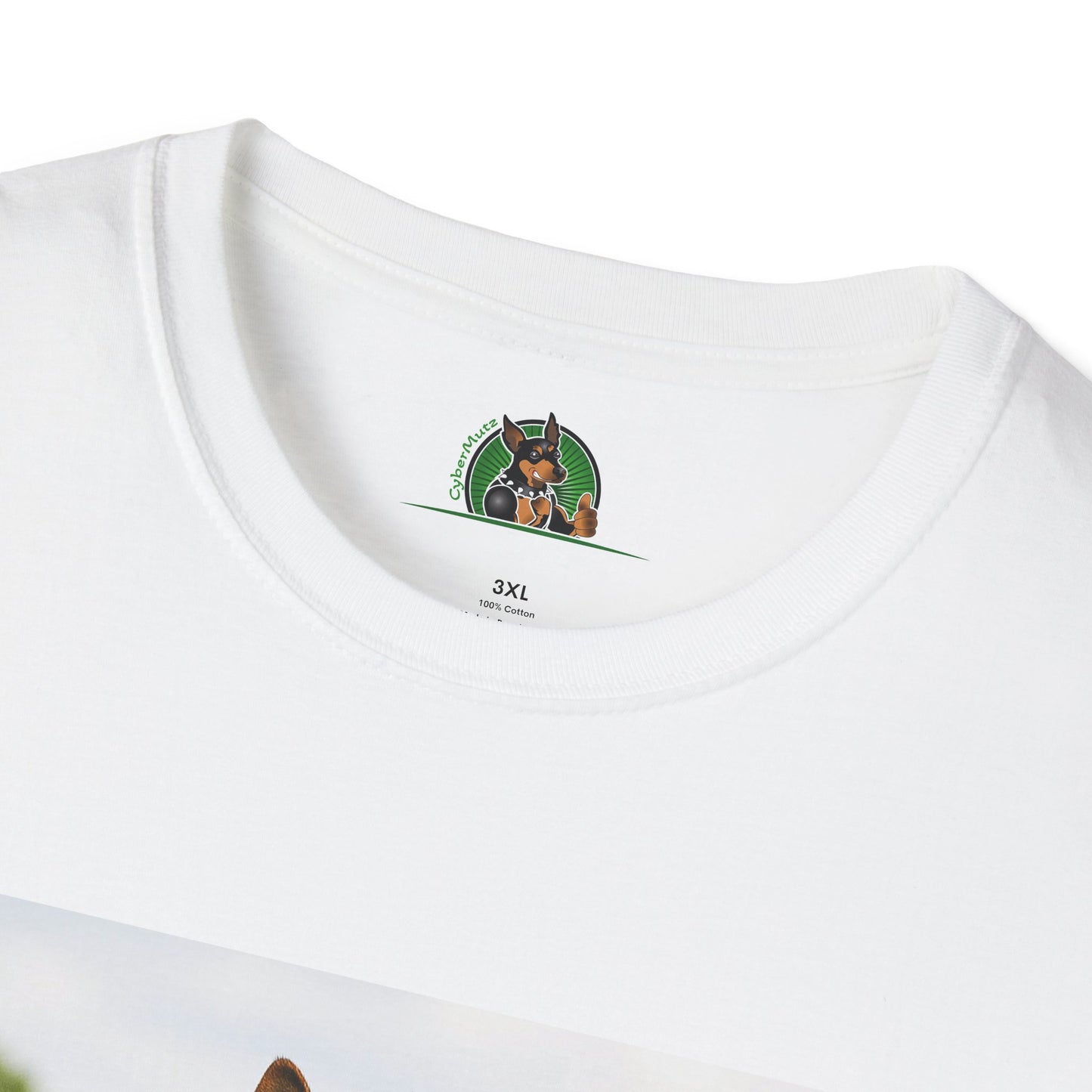 German Shepherd Soccer T-Shirt — Sports Dog Playing Soccer T-Shirt Printify