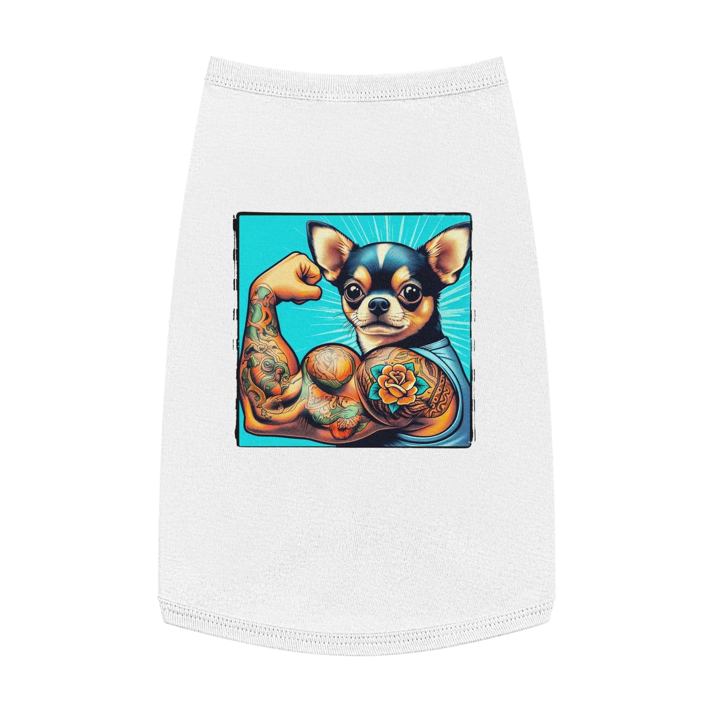 Pet Tank Top Chihuahua Pets Printify L White