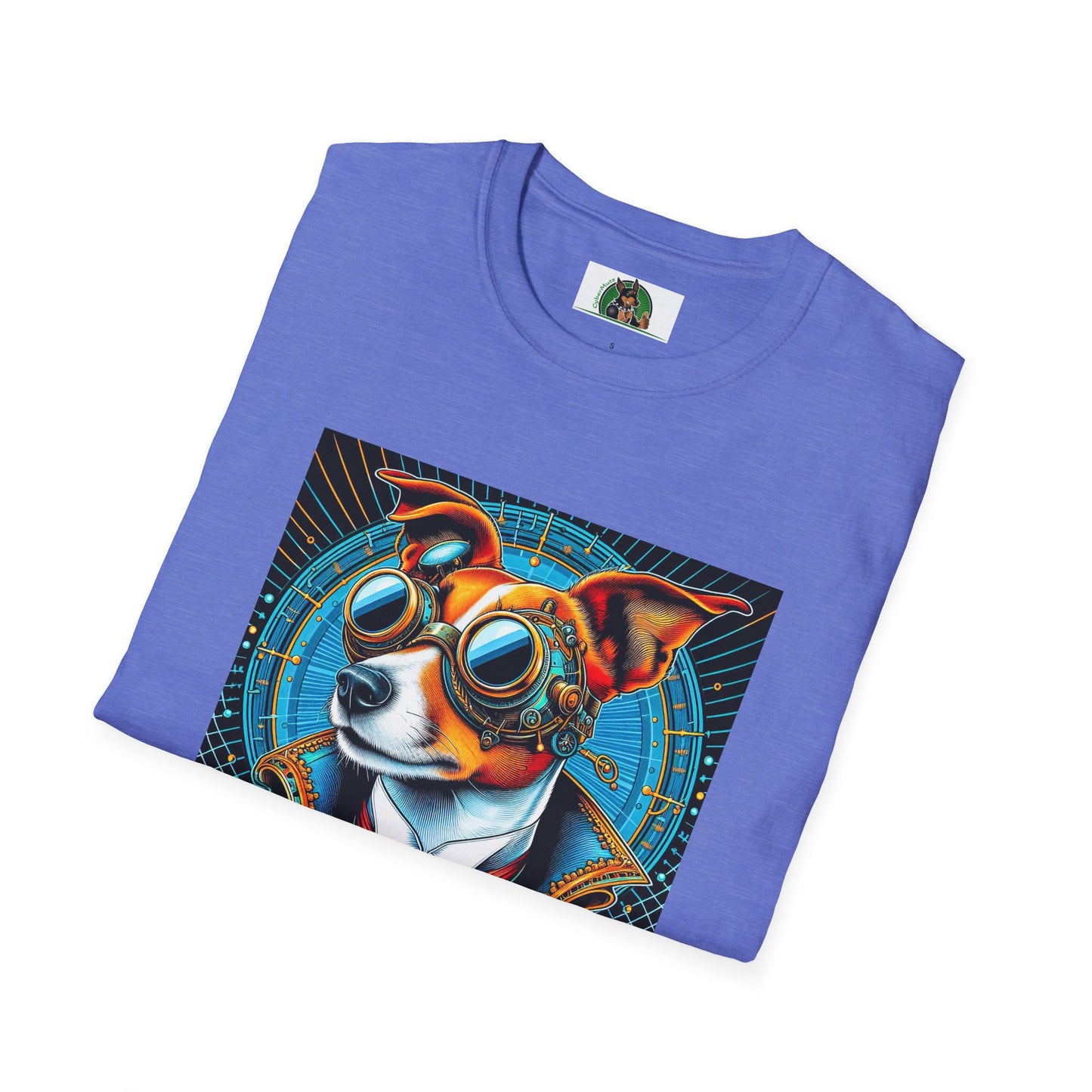 Jack Russell Blue Steampunk Dog