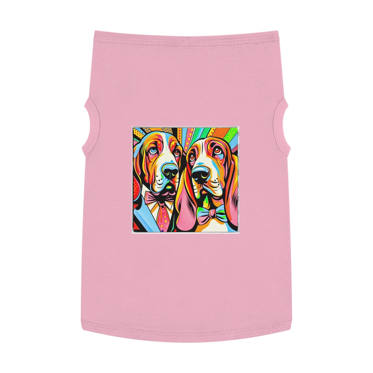 Pet Tank Top Basset Hound Pets Printify XL Pink