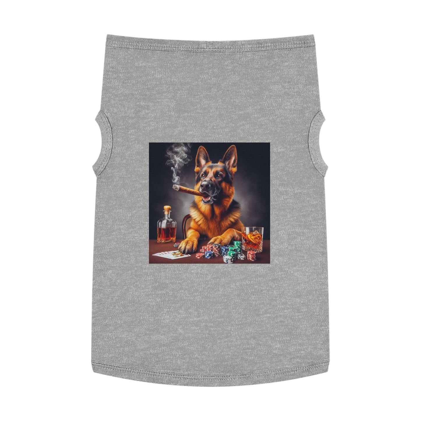 Pet Tank Top German Shepherd Pets Printify XL Heather 