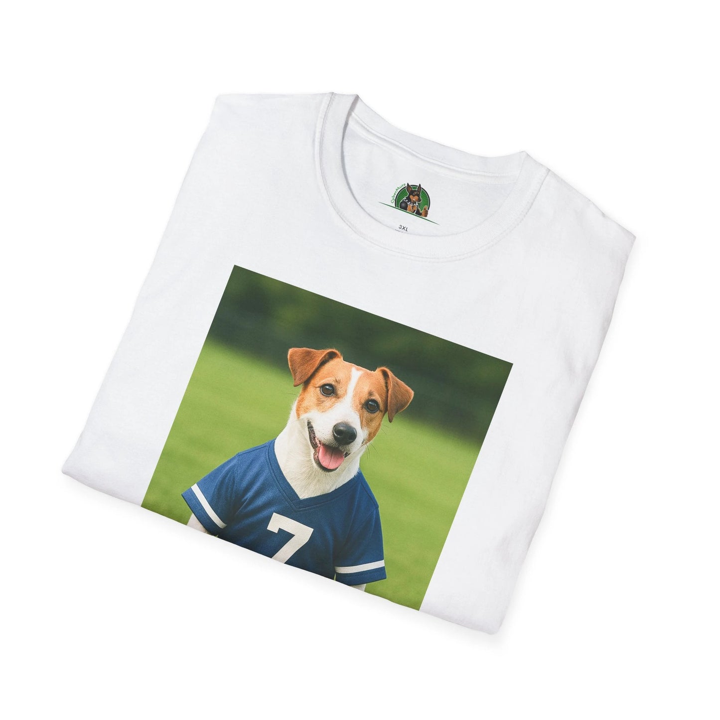 Jack Russell Soccer T-Shirt — Sports Dog Tee for Fans & Pet Lovers T-Shirt Printify