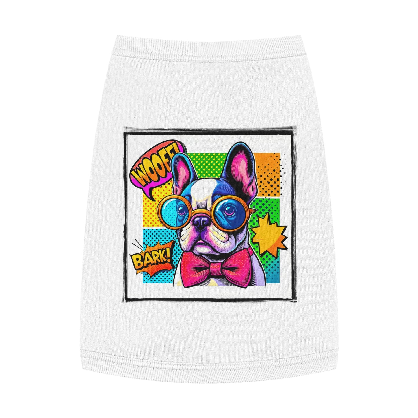 Wacky Pet Tank Top French Bulldog comic book t shirt Pets Printify