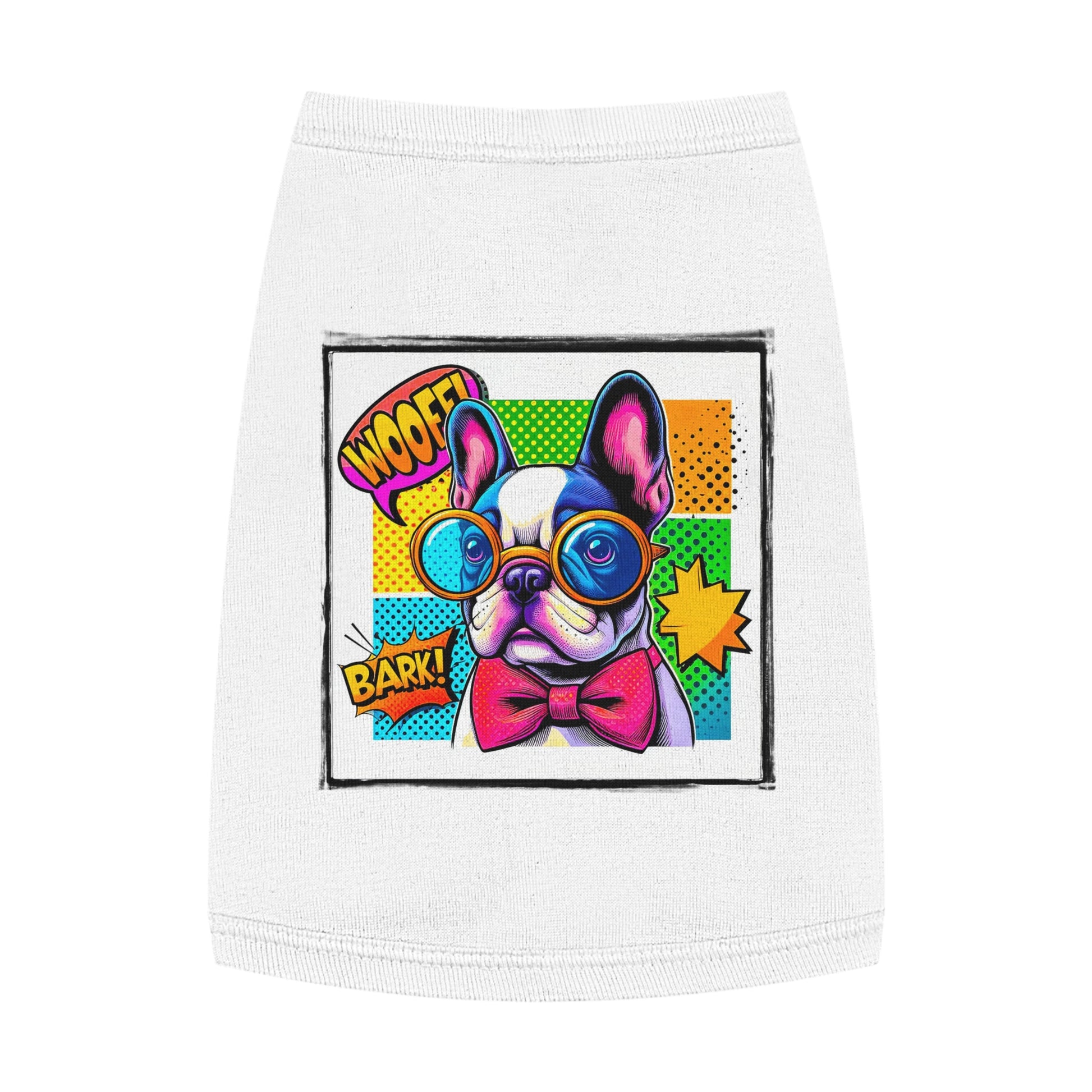 Wacky Pet Tank Top French Bulldog comic book t shirt Pets Printify