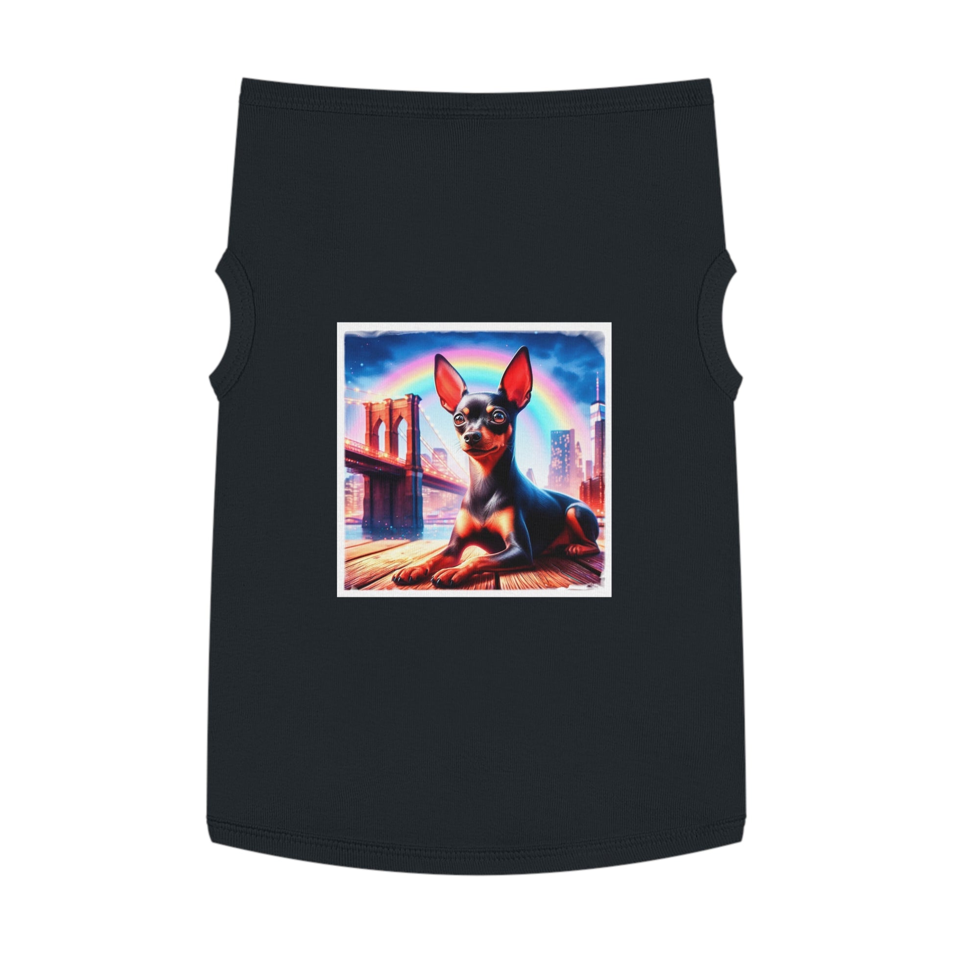 Dog Tank Top - Min Pin Tank Tops Pets Printify   