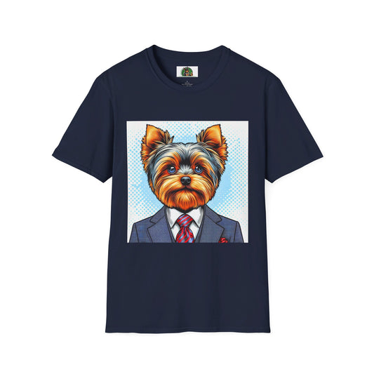 Yorkie T-Shirt Printify S Navy 