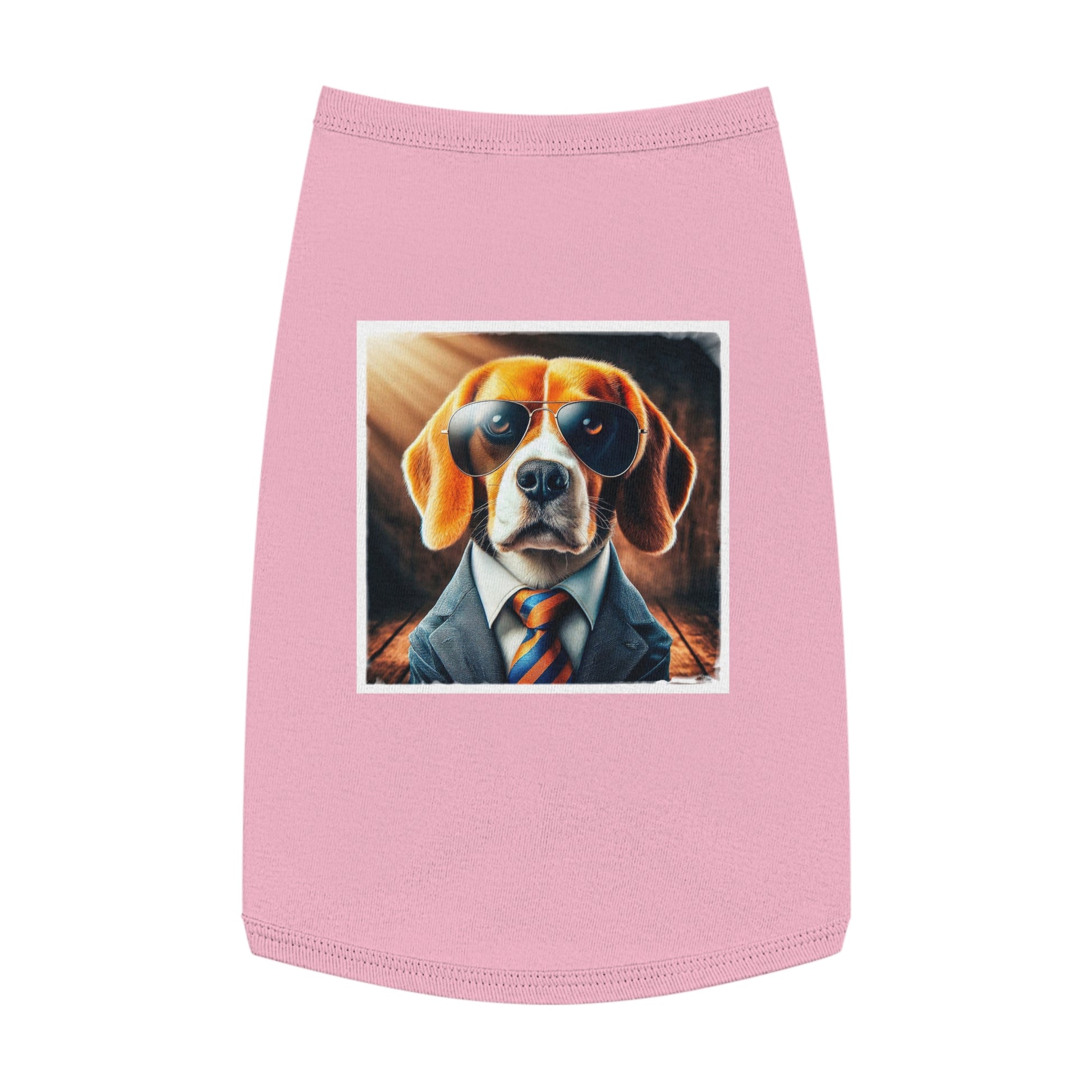 Pet Tank Top Beagle In Suit Pets Printify   