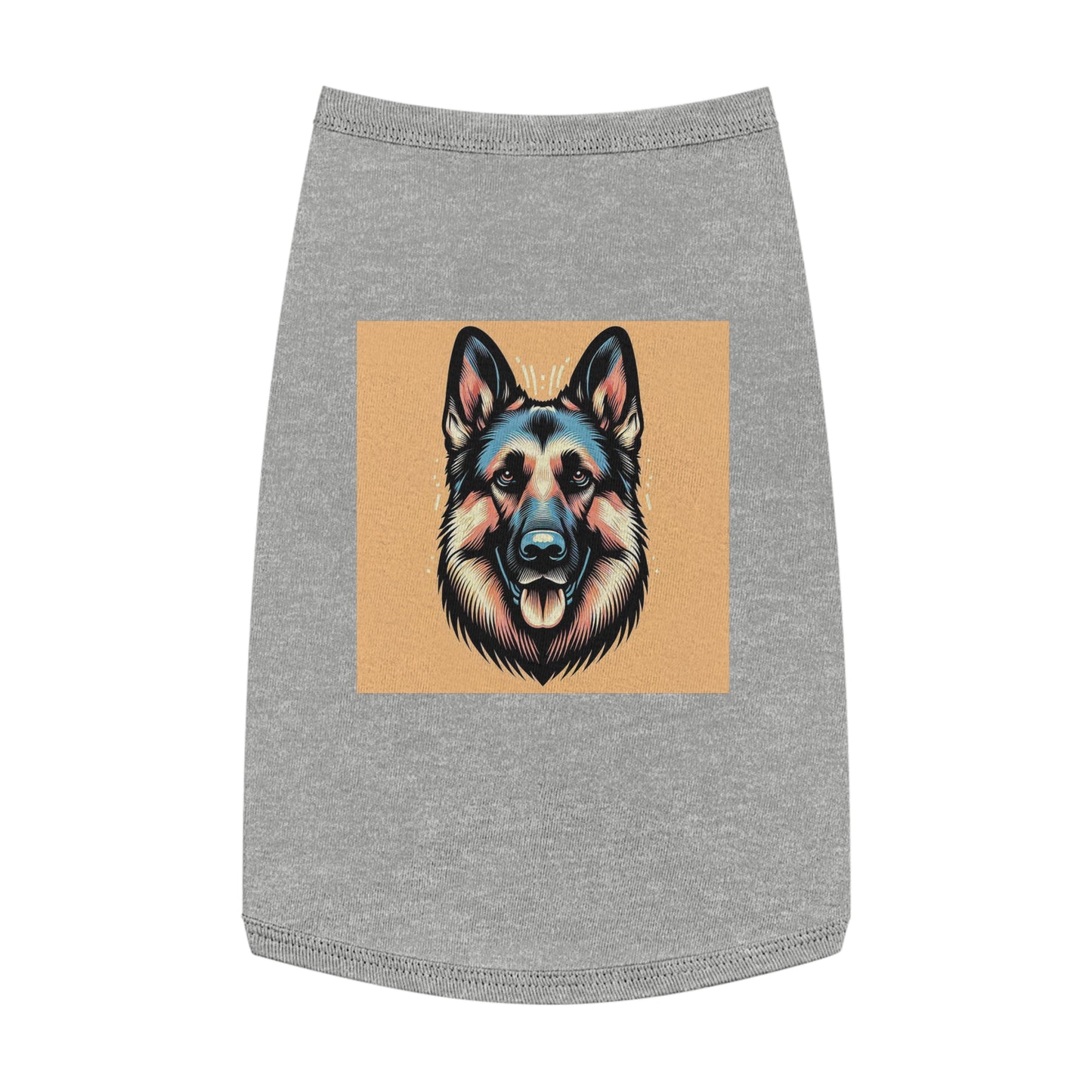 Pet Tank Top German Shepherd Pets Printify L Heather 