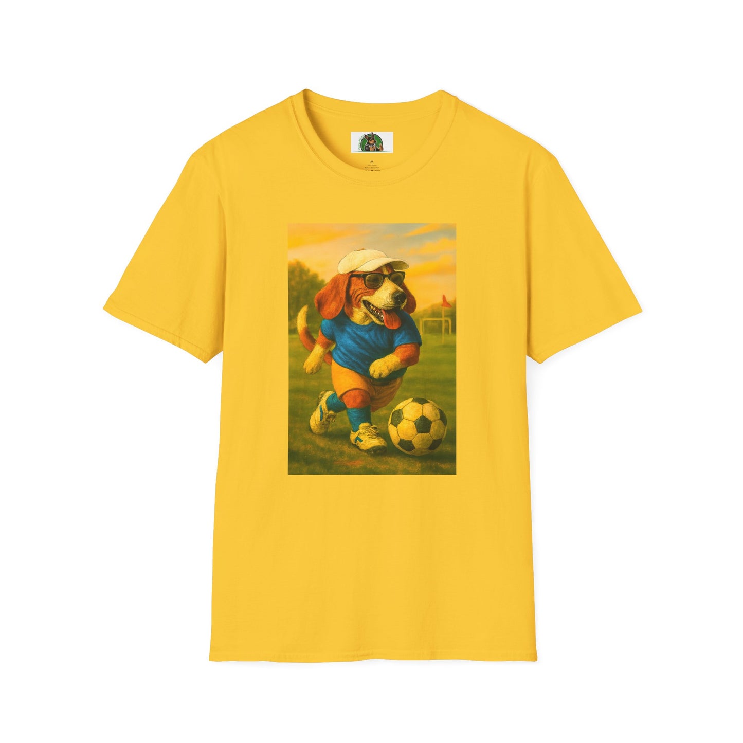 Sports Beagle Soccer T-Shirt T-Shirt Printify Daisy S
