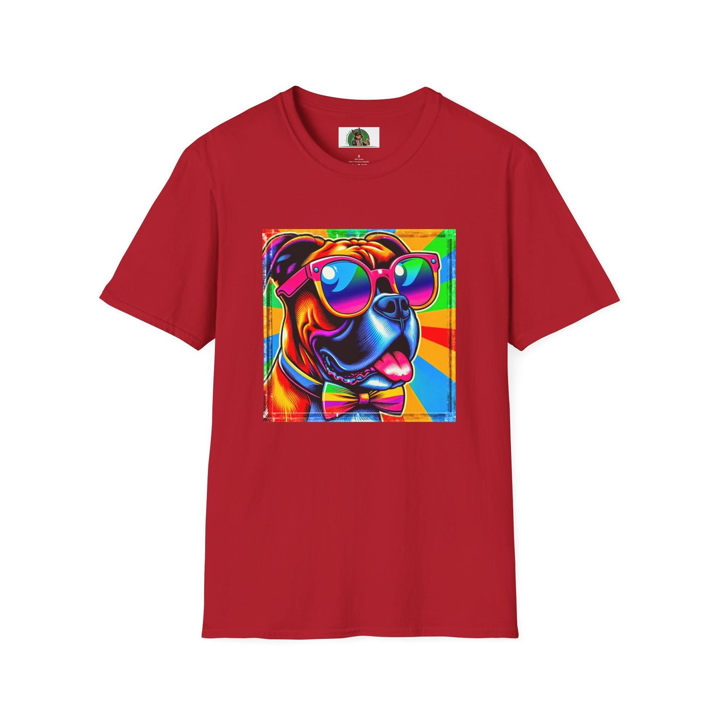 Boxer Pop Art Shirt T-Shirt Printify S Cherry Red 