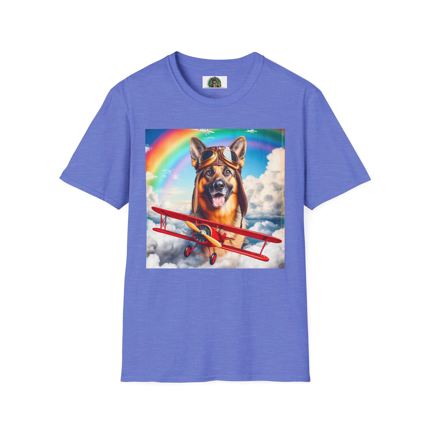 German Shepherd T-Shirt Printify Heather Royal S 