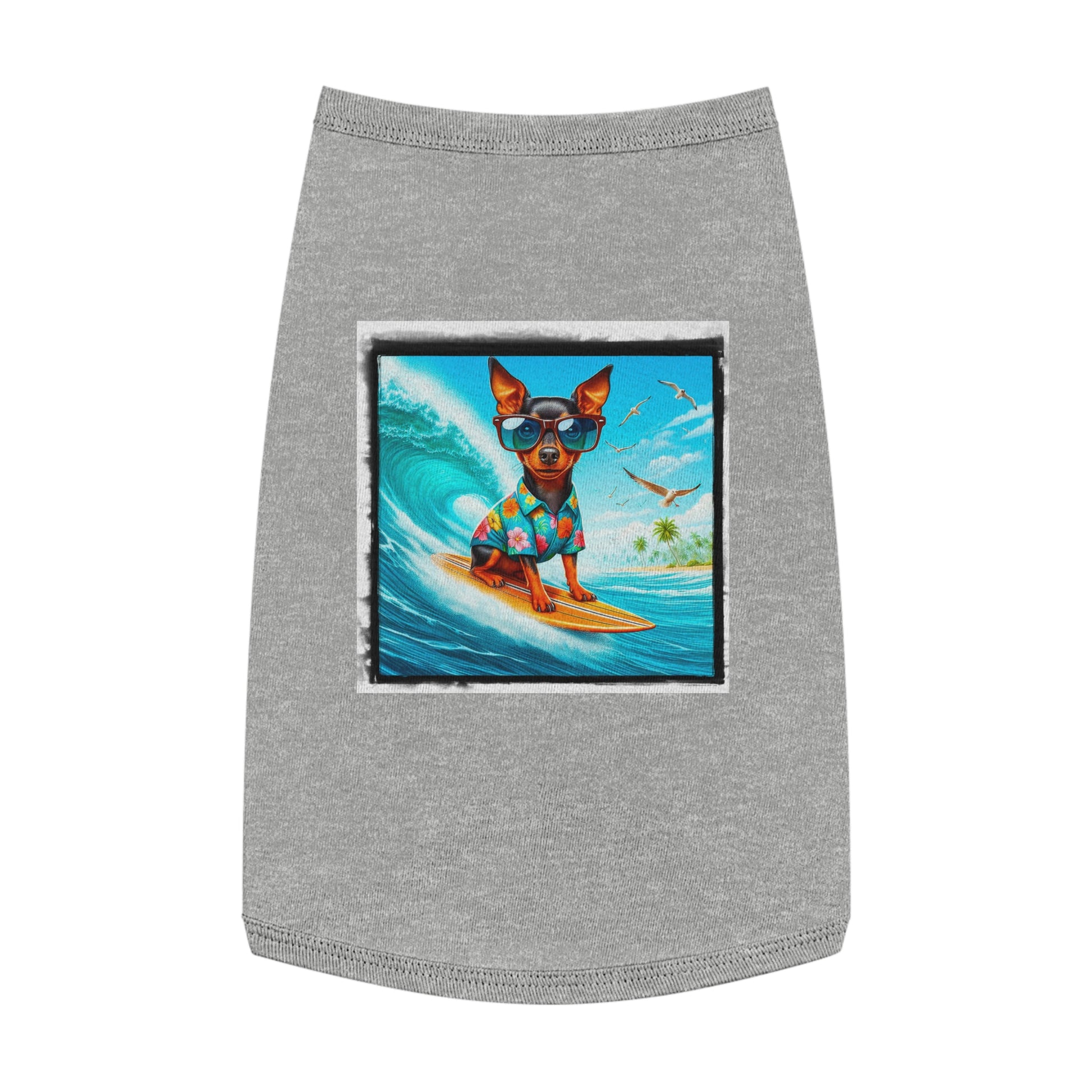 Dog Tank Top - Min Pin Tank Tops Pets Printify   