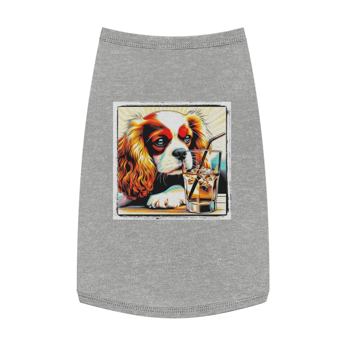 Pet Tank Top Cavalier King Charles Spaniel Pets Printify L Heather