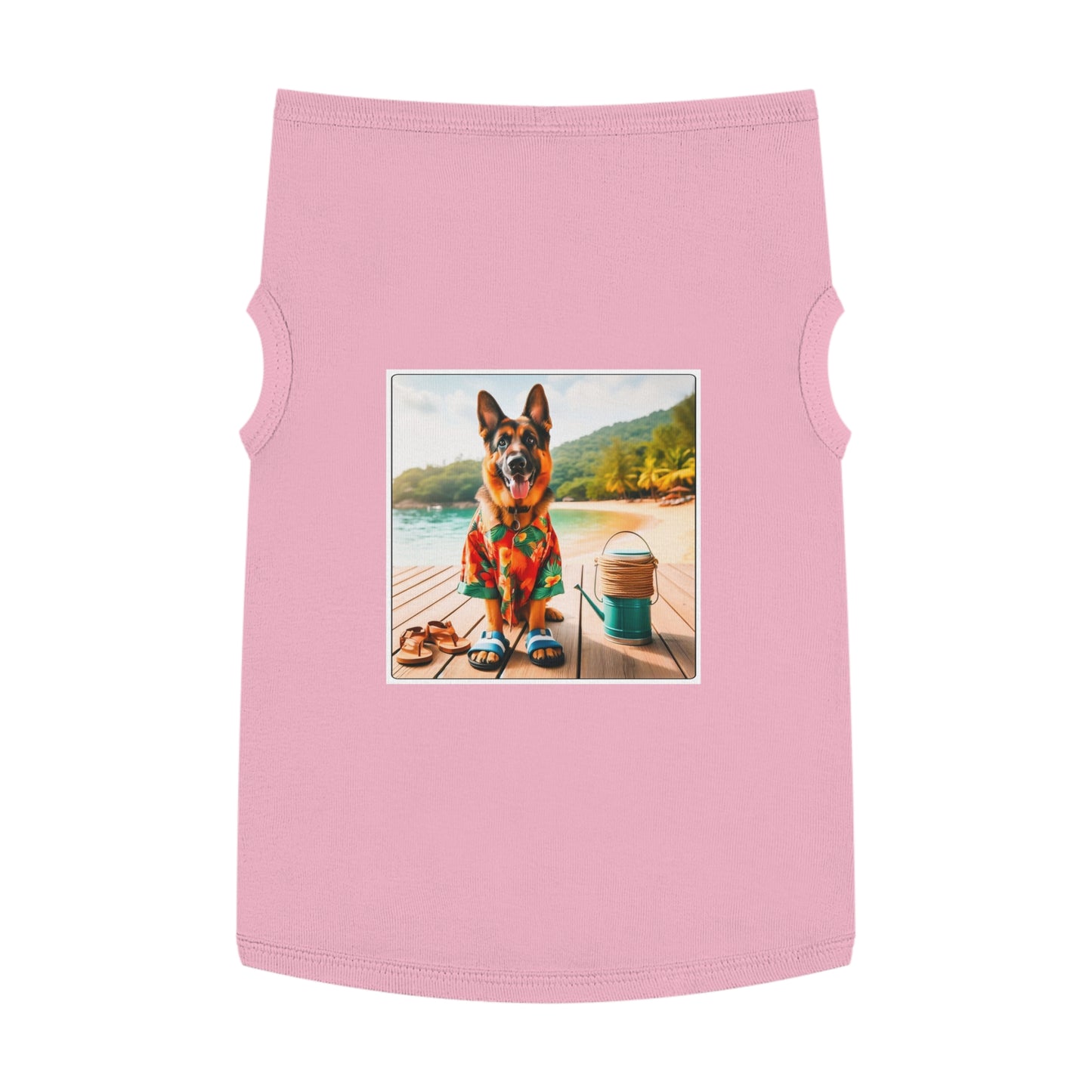 Pet Tank Top German Shepherd Pets Printify XL Pink 