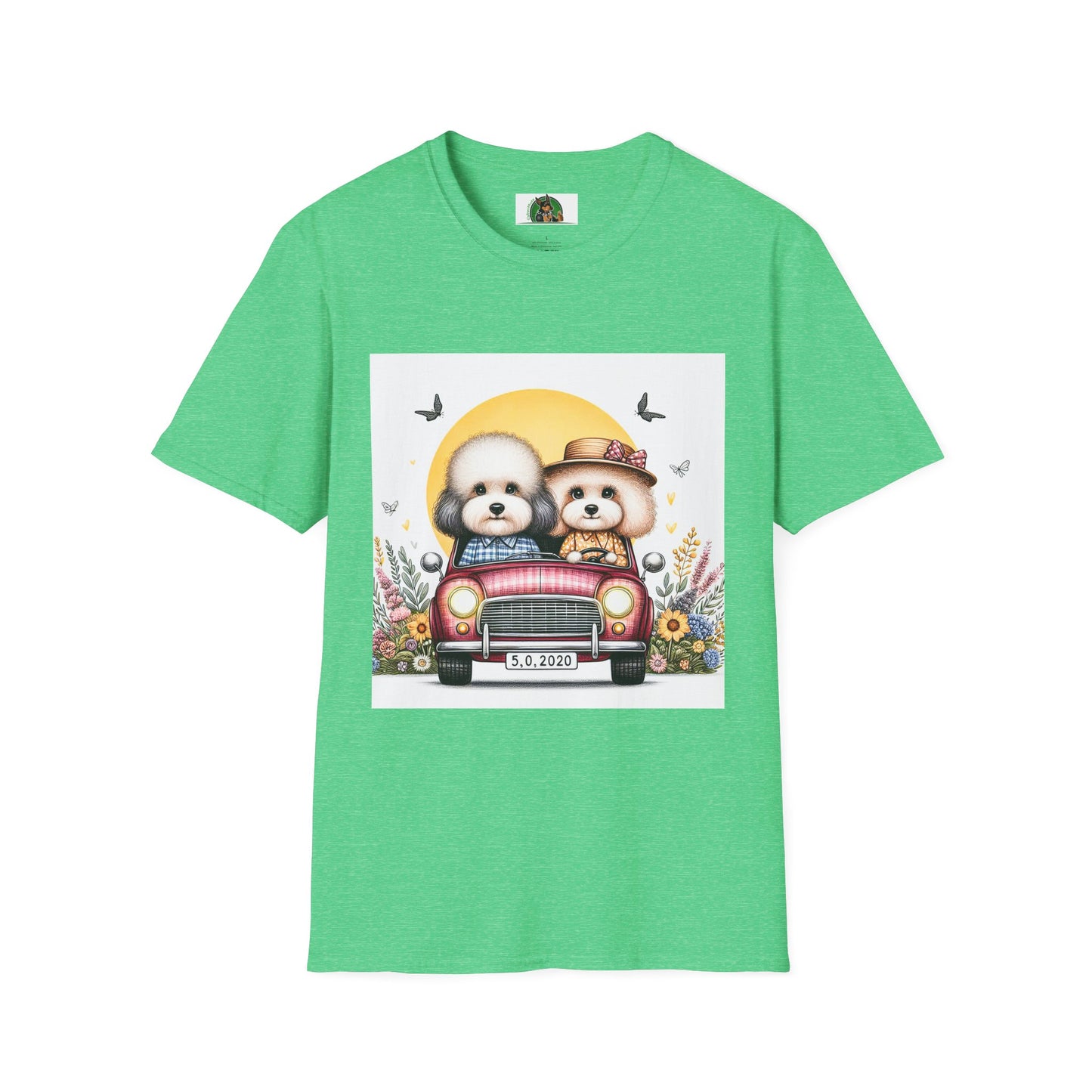 Wacky Shepadoodle T-Shirt Printify S Heather Irish Green 