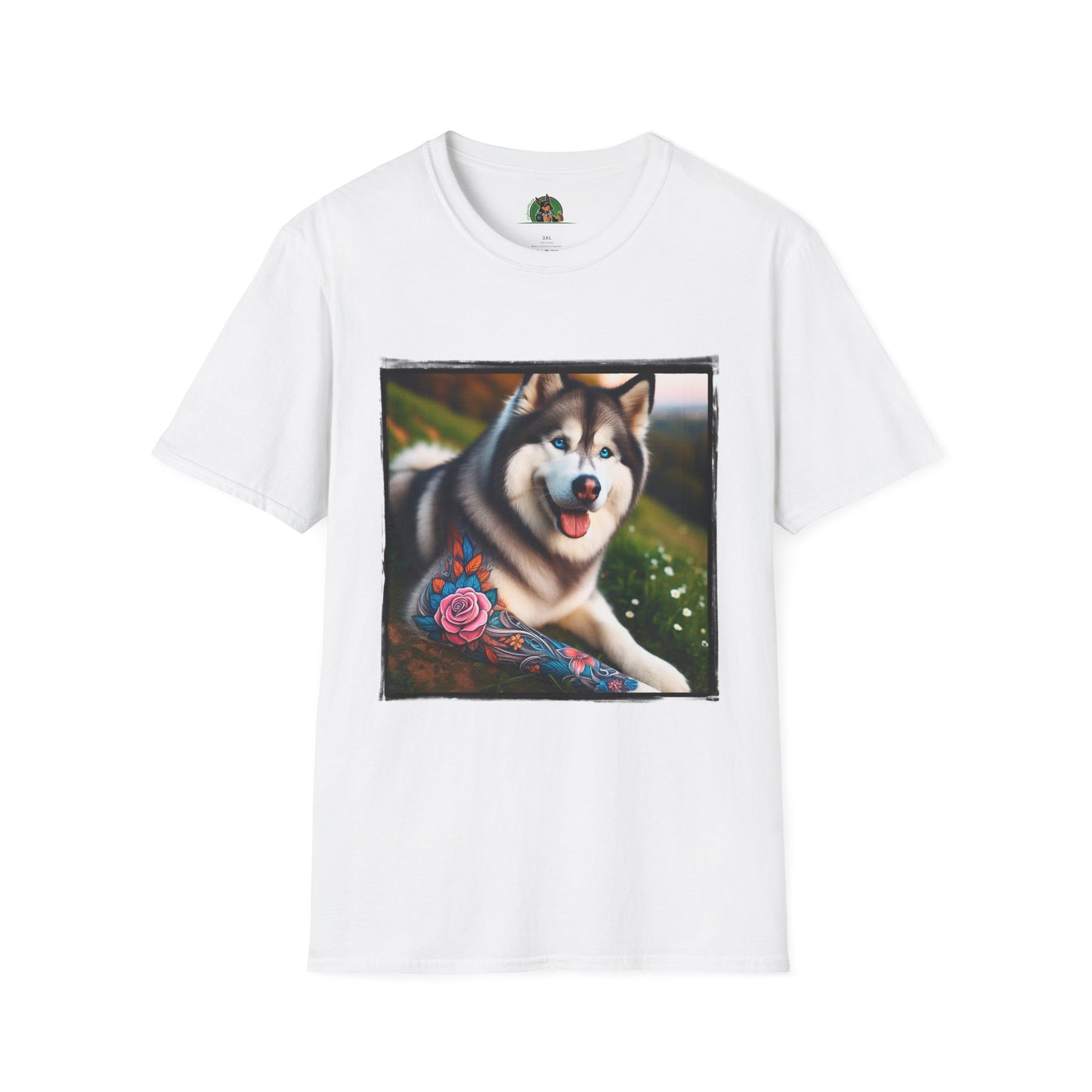 Husky T-Shirt Printify XS White 