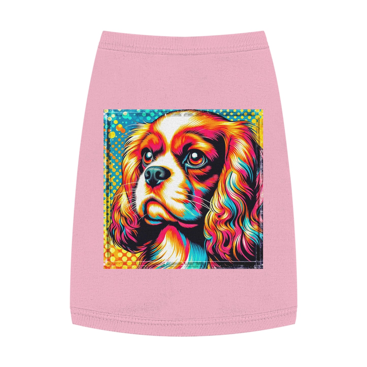 Pet Tank Top Cavalier King Charles Spaniel Pets Printify M Pink