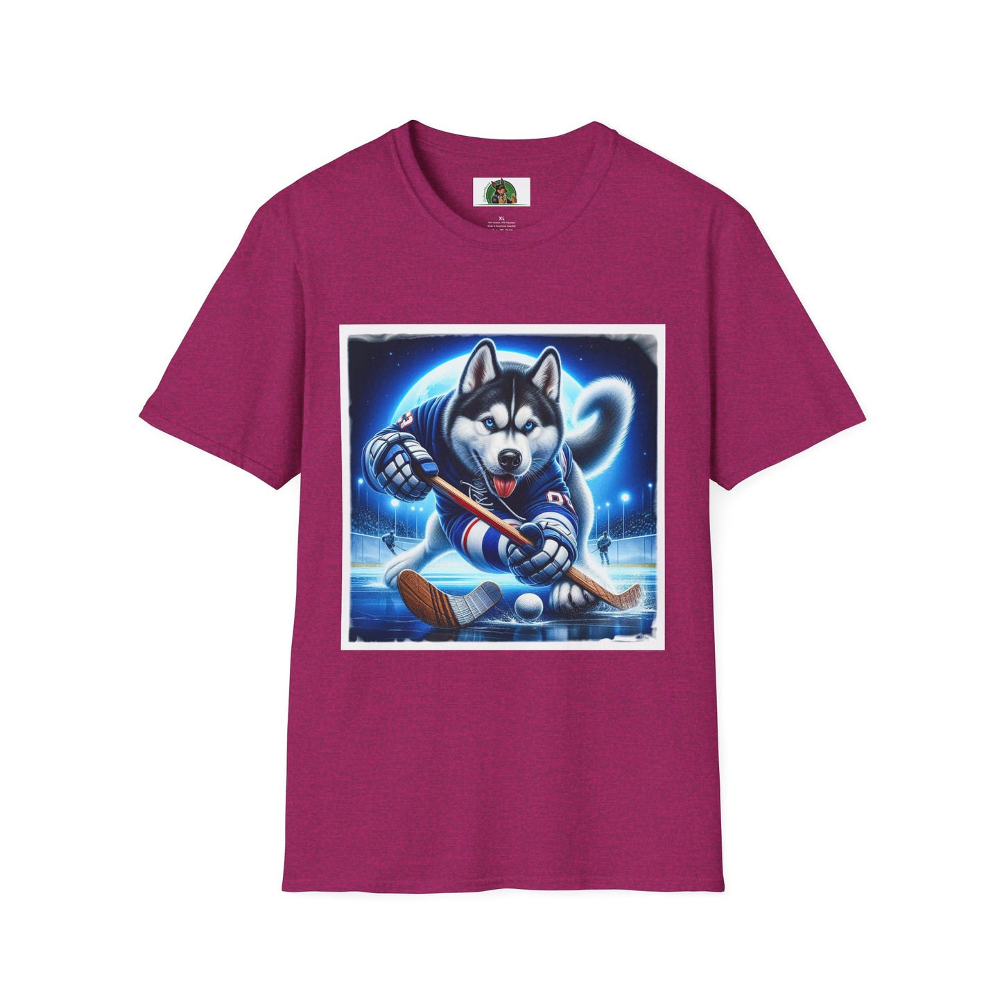 Husky T-Shirt Printify S Antique Heliconia 