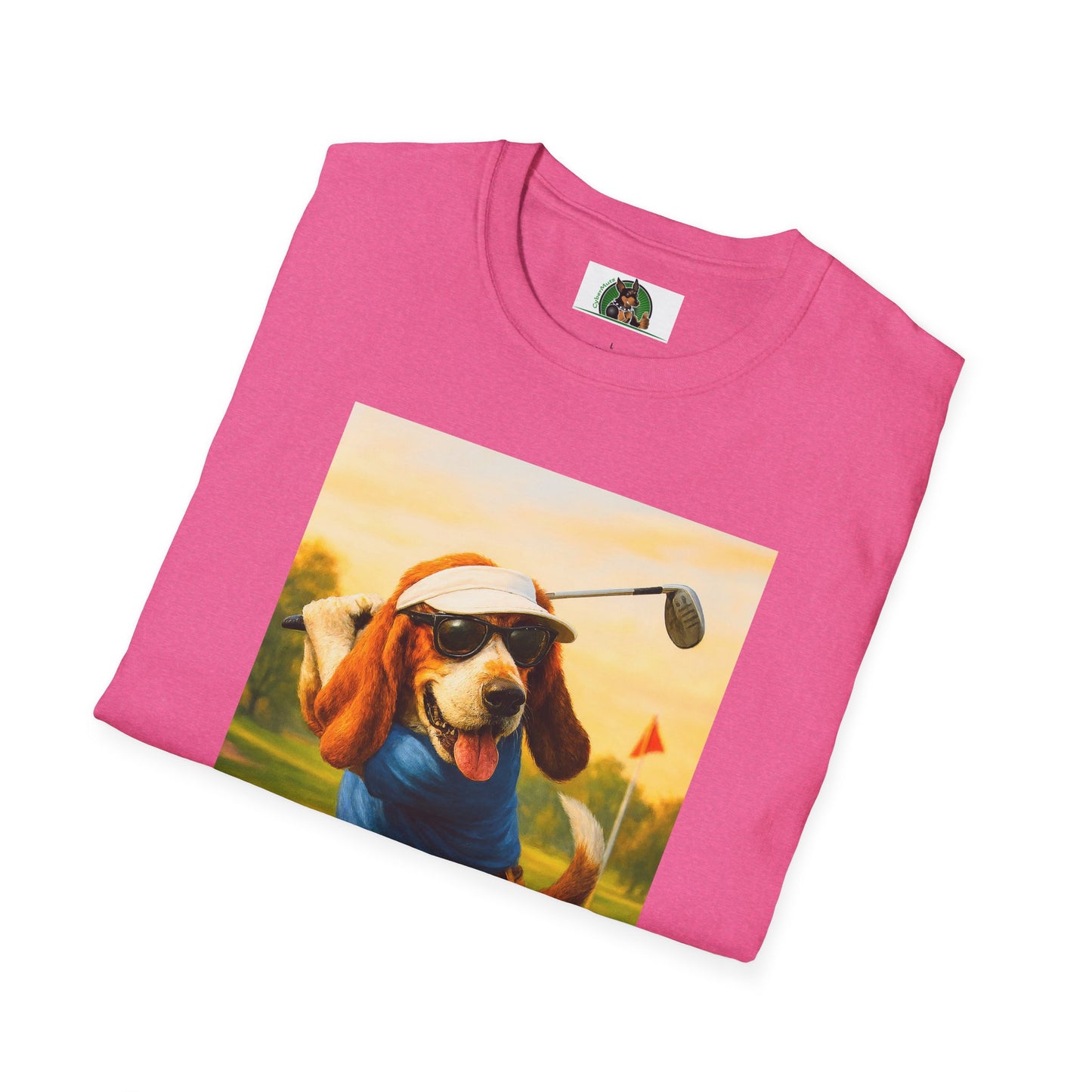 Sports Bassett Hound Dog Golf Unisex T-Shirt
