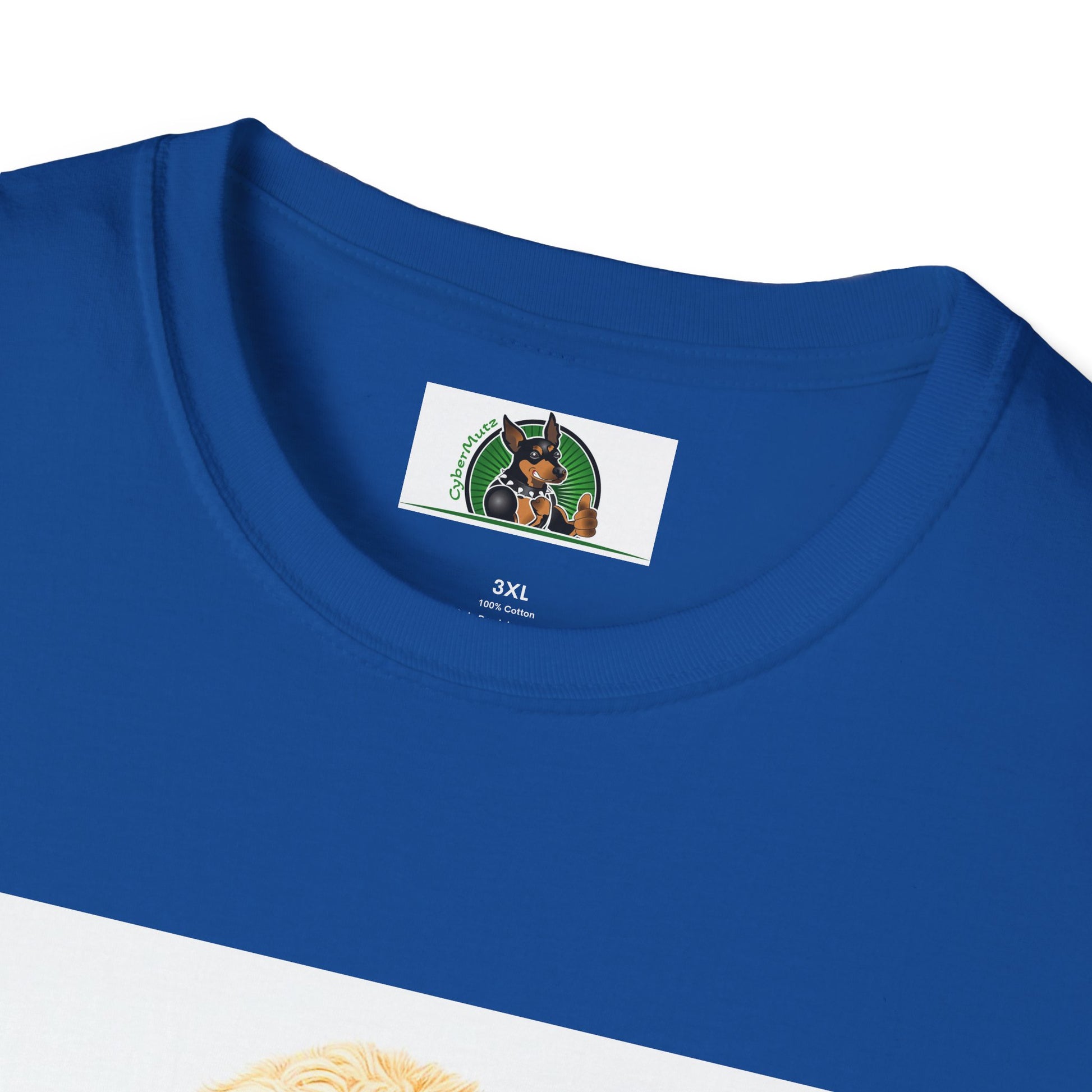 Golden Doodle sitting businessman T-Shirt Printify