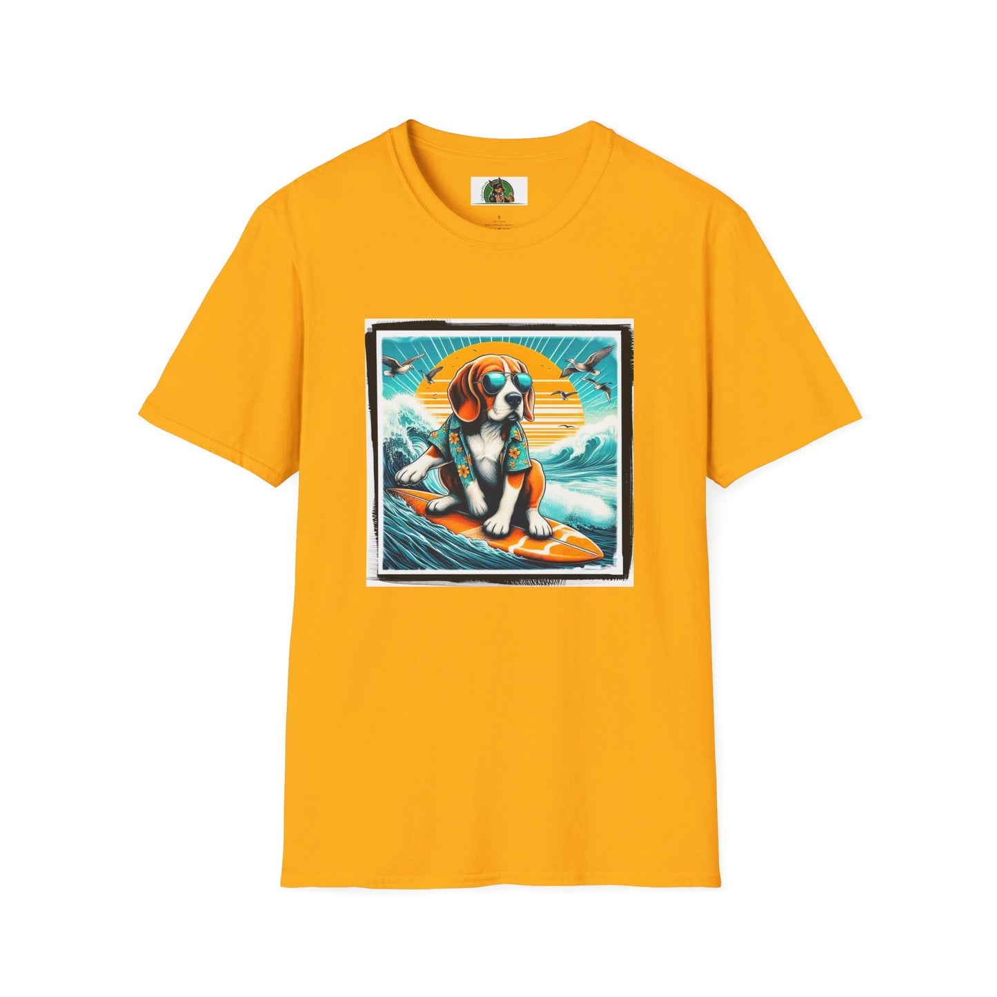 Beagle T-Shirt Printify S Gold 