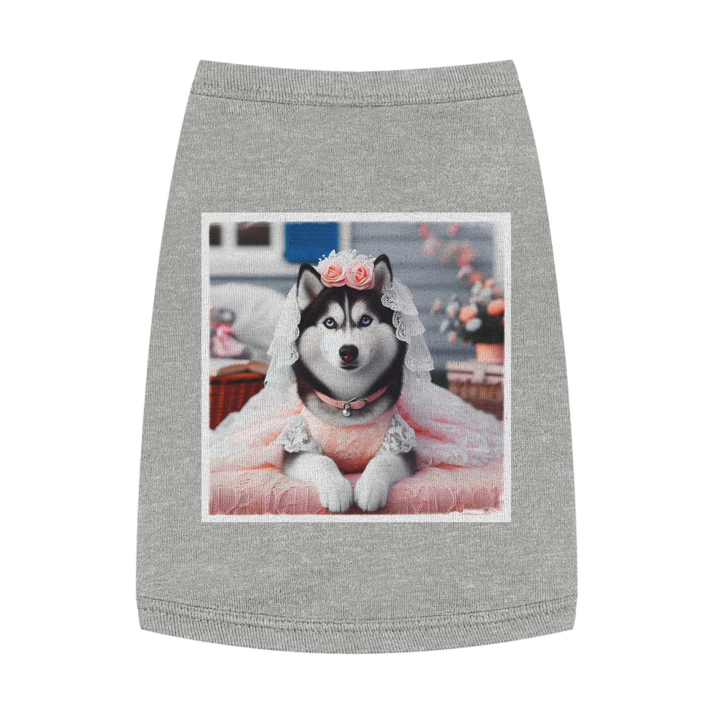 Pet Tank Top Husky Pets Printify M Heather 