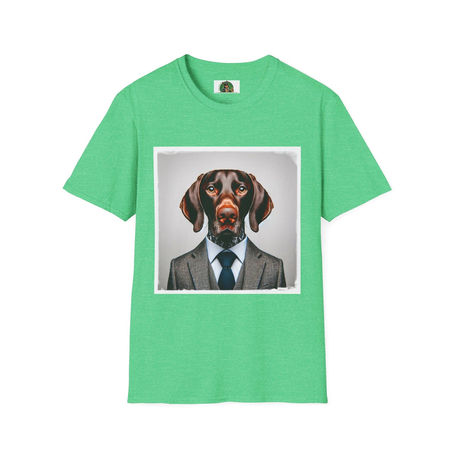 German Shorthaired Pointer T-Shirt Printify S Heather Irish Green 