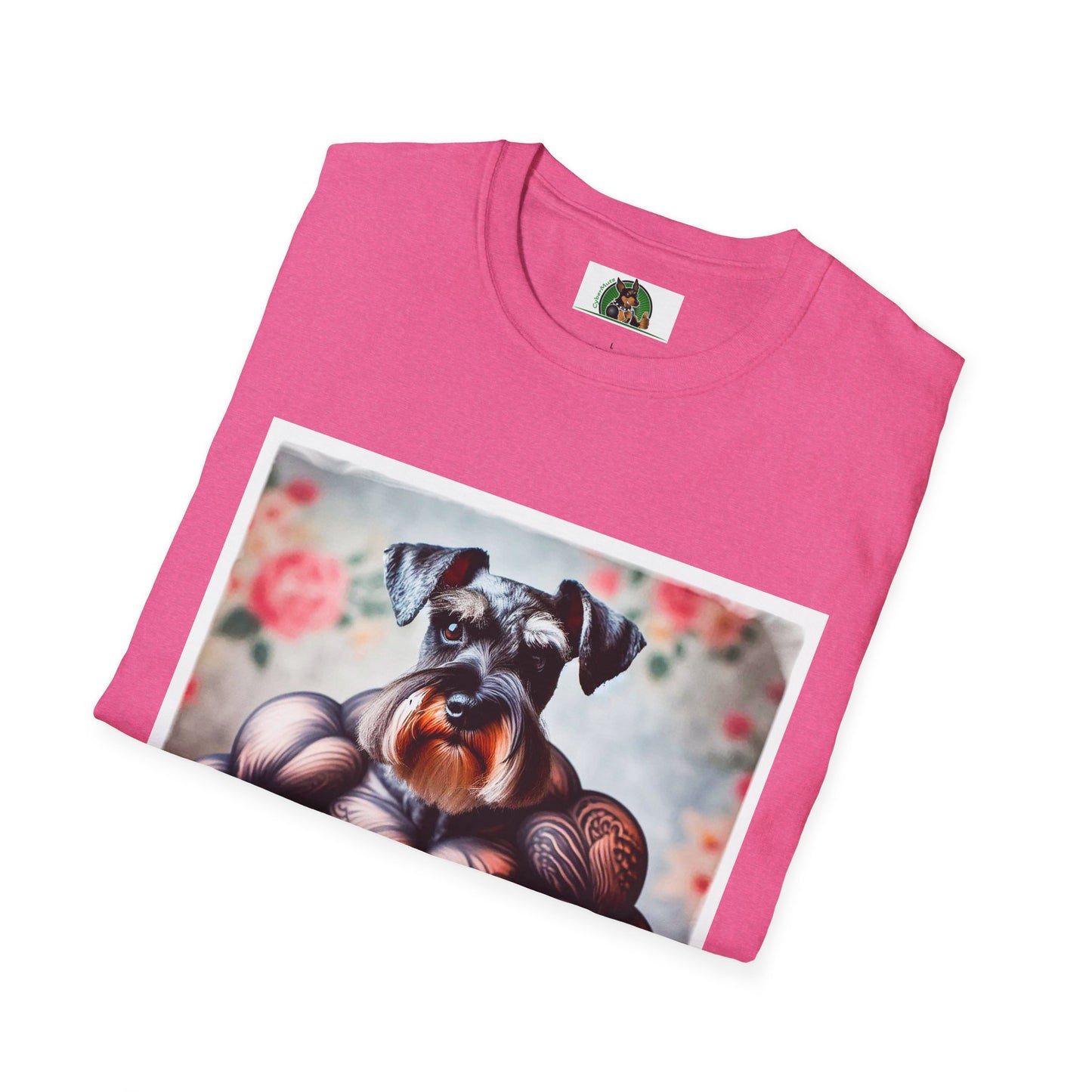 Schnauzer T-Shirt with Miniature Schnauzer Design T-Shirt Printify   