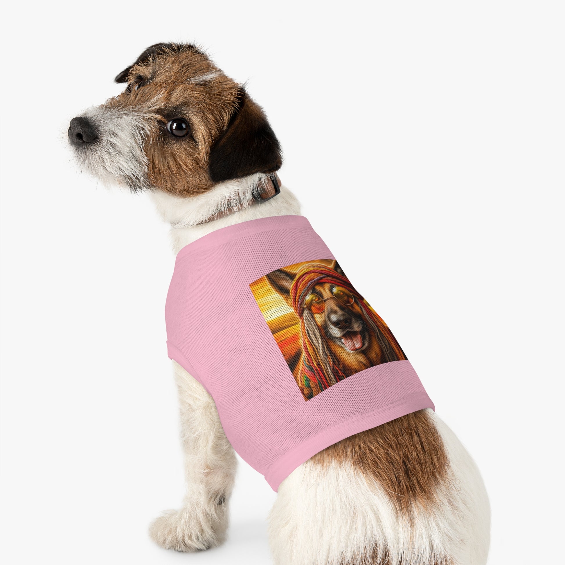 German Shepherd old hippie shirt Pets Printify