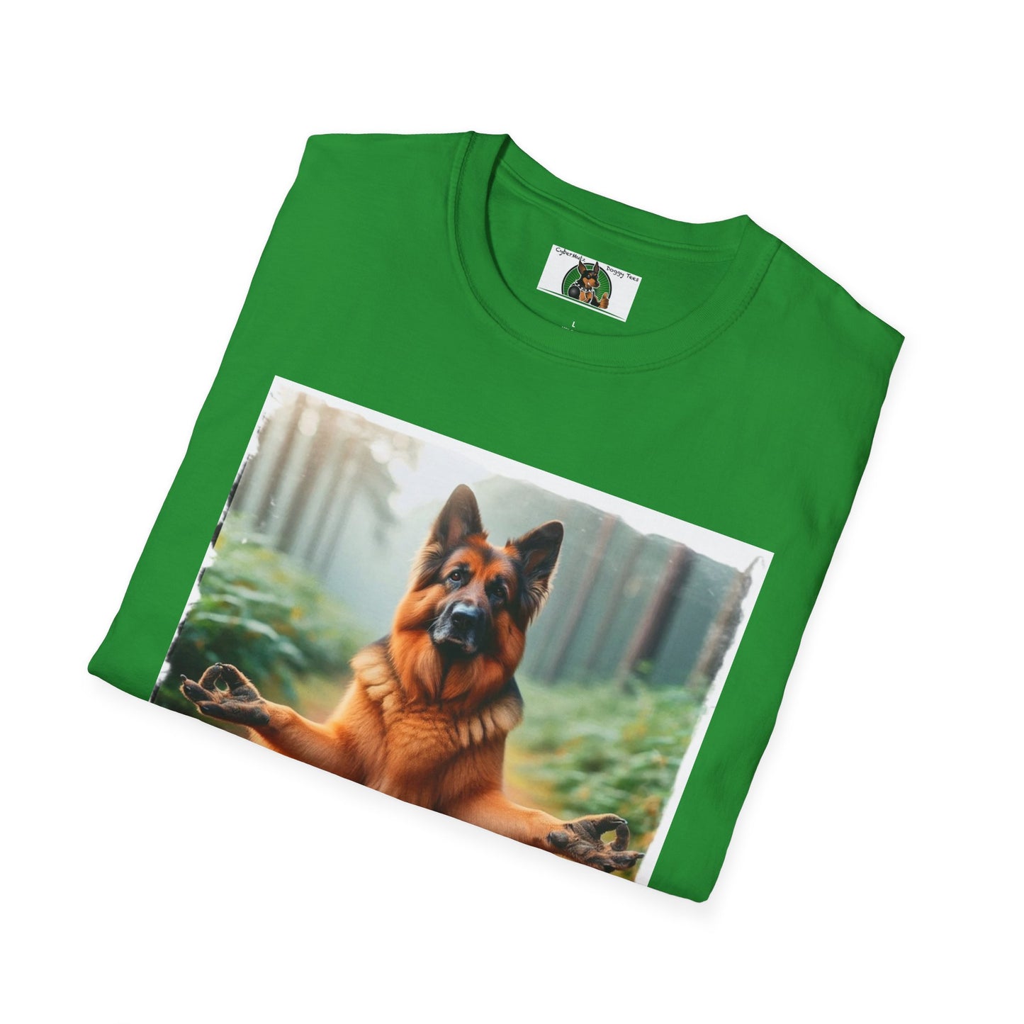 Zen German Shepherd Unisex Softstyle T-Shirt
