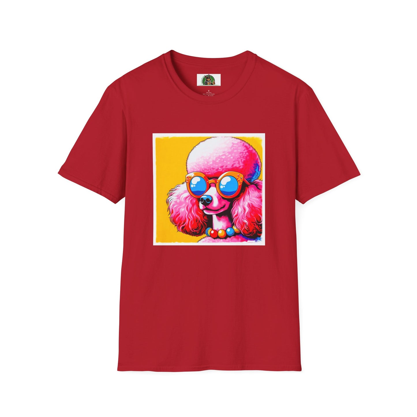 Poodle T-Shirt Printify S Cherry Red