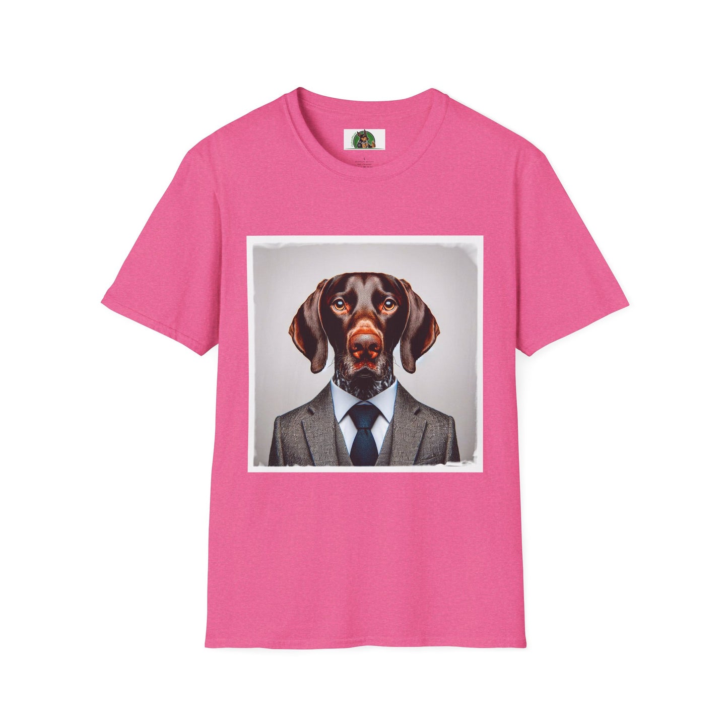 German Shorthaired Pointer T-Shirt T-Shirt Printify S Heather Heliconia