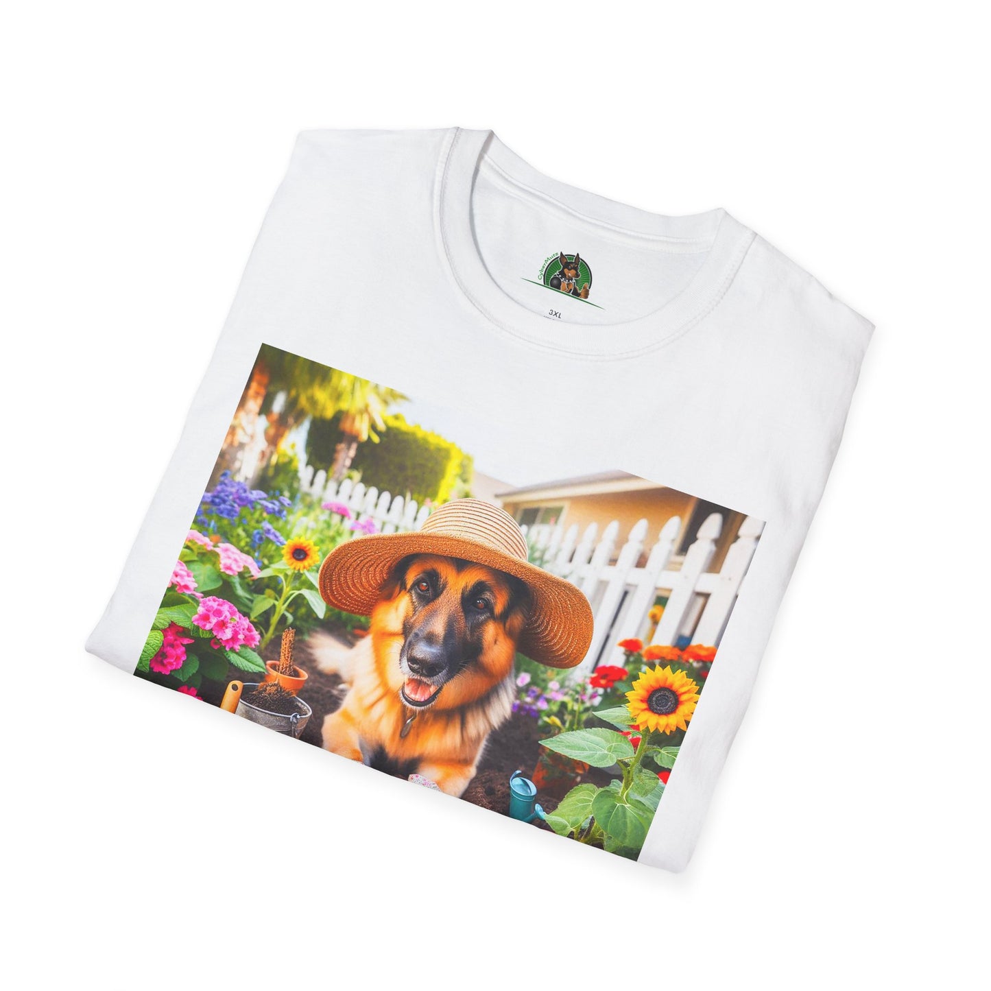 German Shepherd Gardner shirt T-Shirt Printify