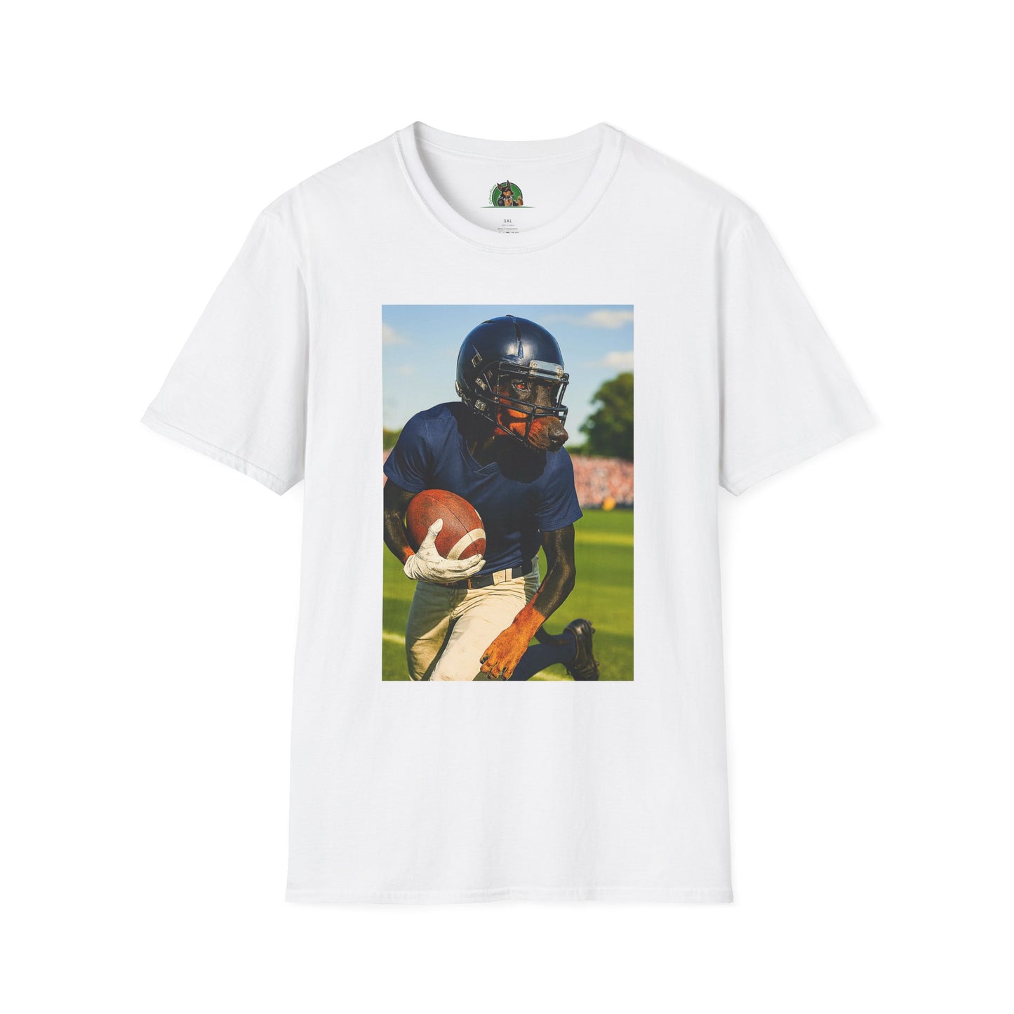 Football Doberman Sports T-Shirt T-Shirt Printify White XS
