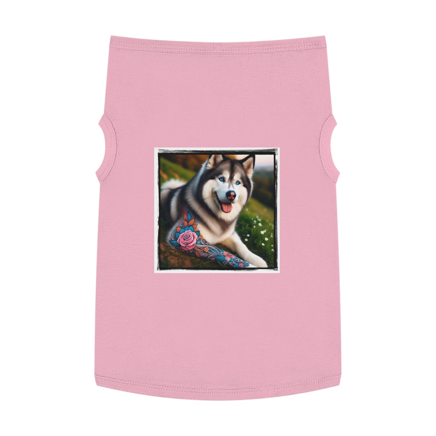 Pet Tank Top Husky Pets Printify XL Pink 