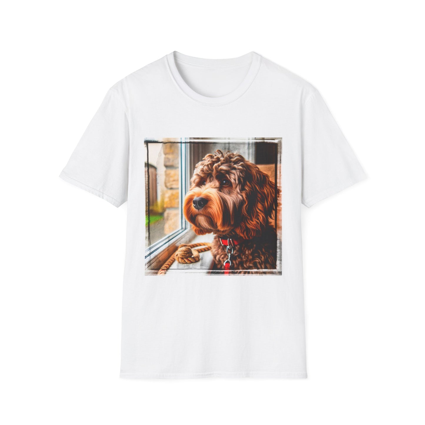 CockerPoo people watching t shirt T-Shirt Printify XS White