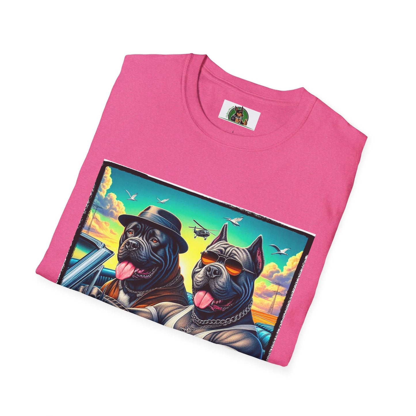 Wacky Cane Corso Dogs Cruising In Car TShirt