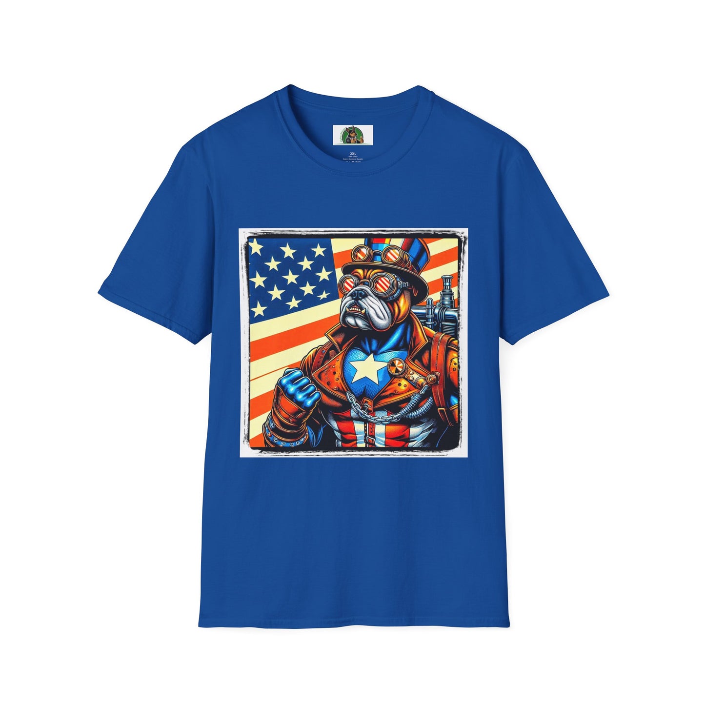 Bulldog T-Shirt Printify XS Royal 