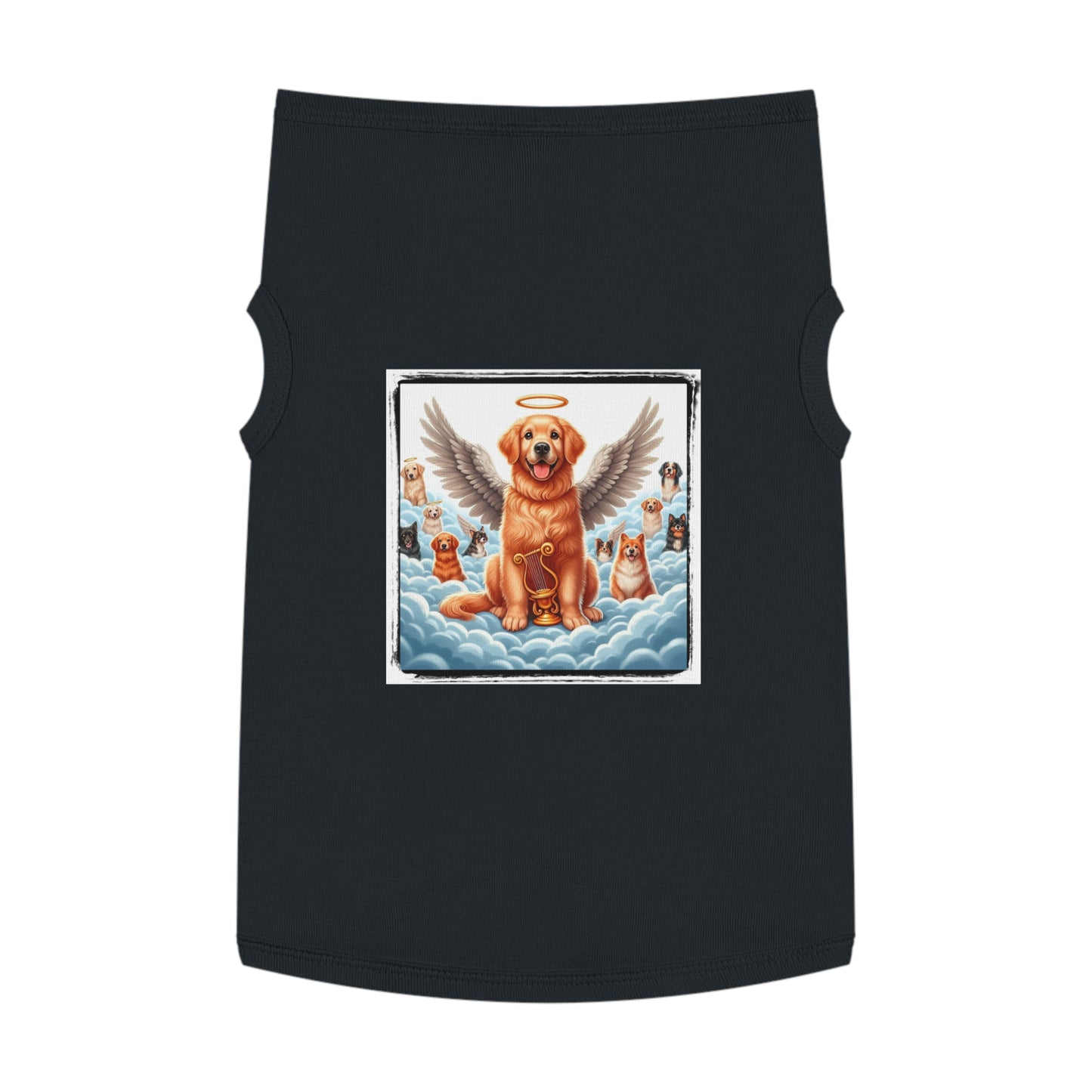 Golden Retriever pet tank top Pets Printify   