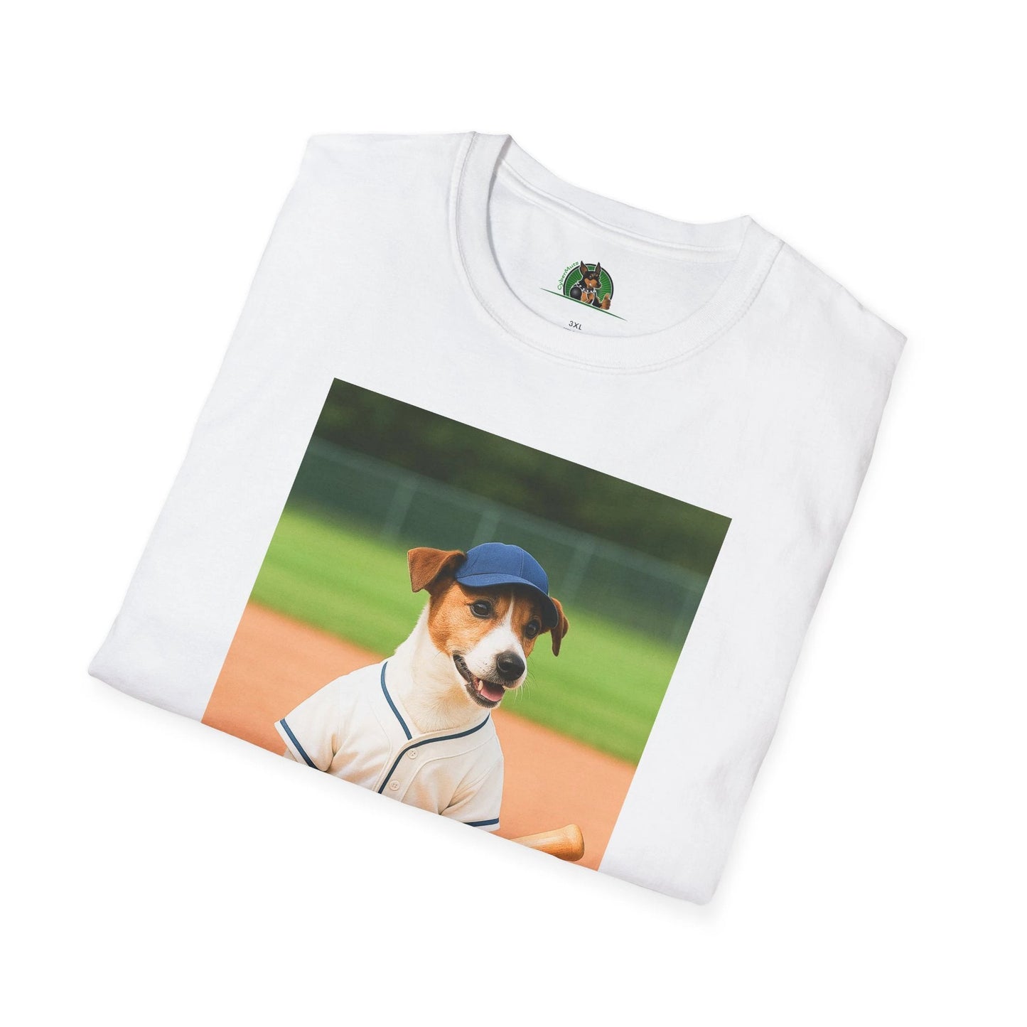 Jack Russell Baseball Tee — Sports Dog T-Shirt T-Shirt Printify