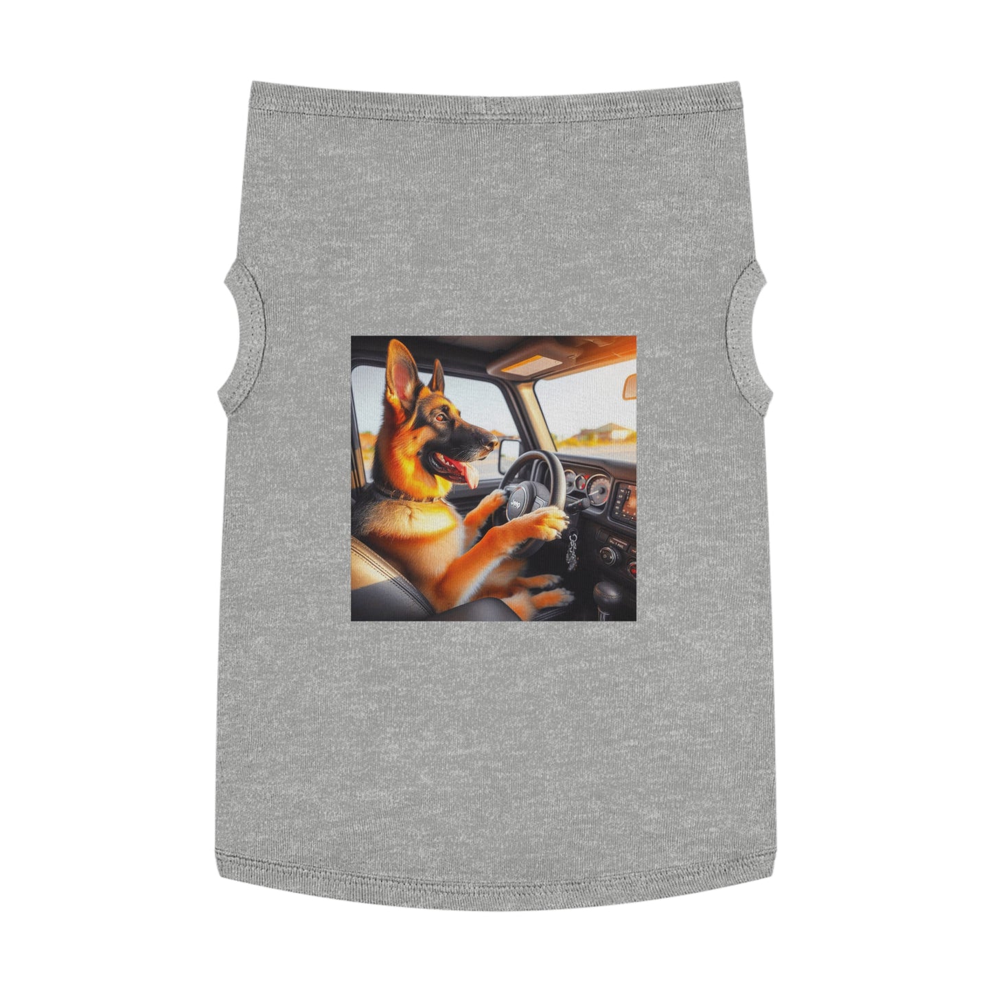 Pet Tank Top German Shepherd Pets Printify XL Heather 