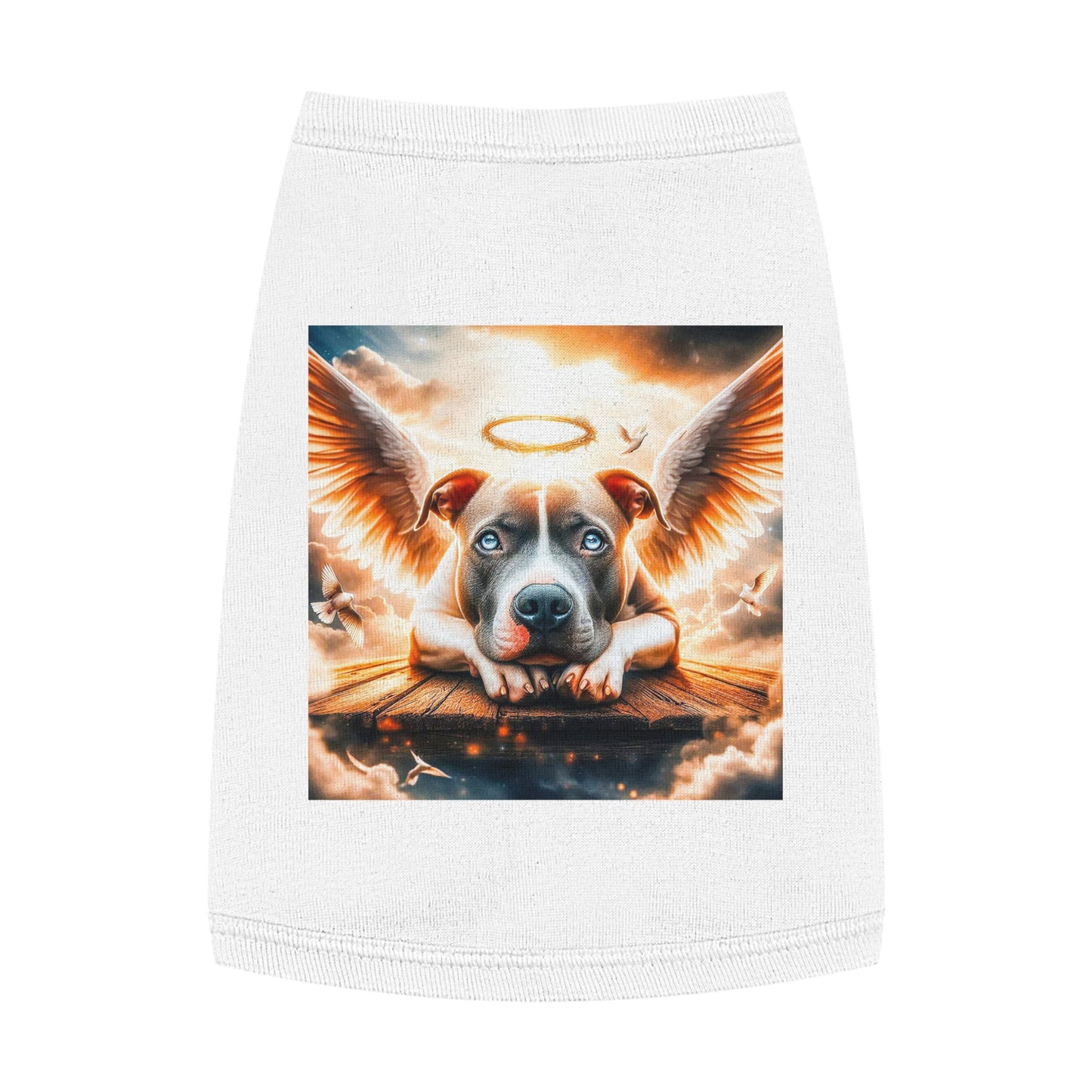 Pet Tank Top Pit Bull Pets Printify M White