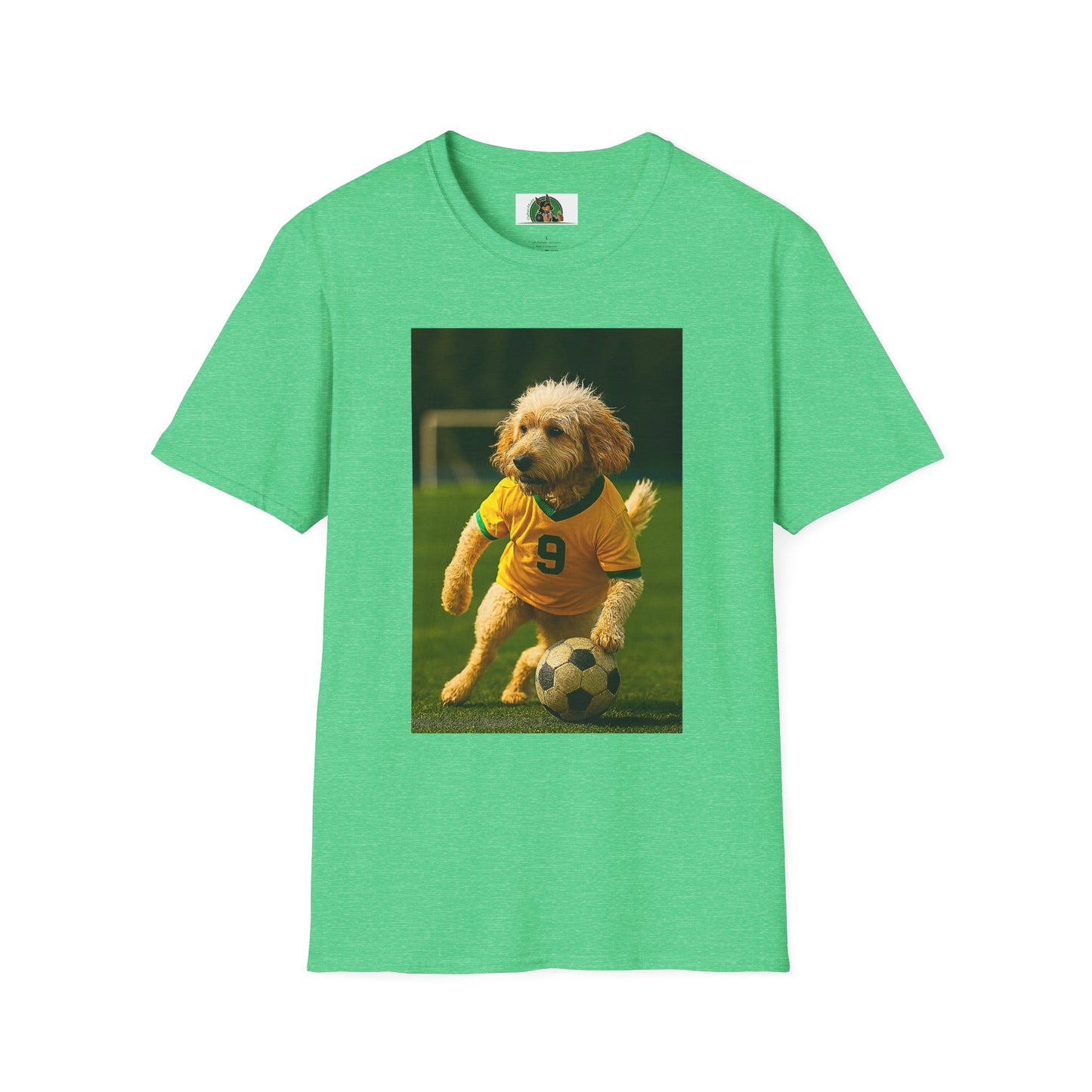 Sports Cockerpoo Soccer T-Shirt T-Shirt Printify Heather Irish Green S