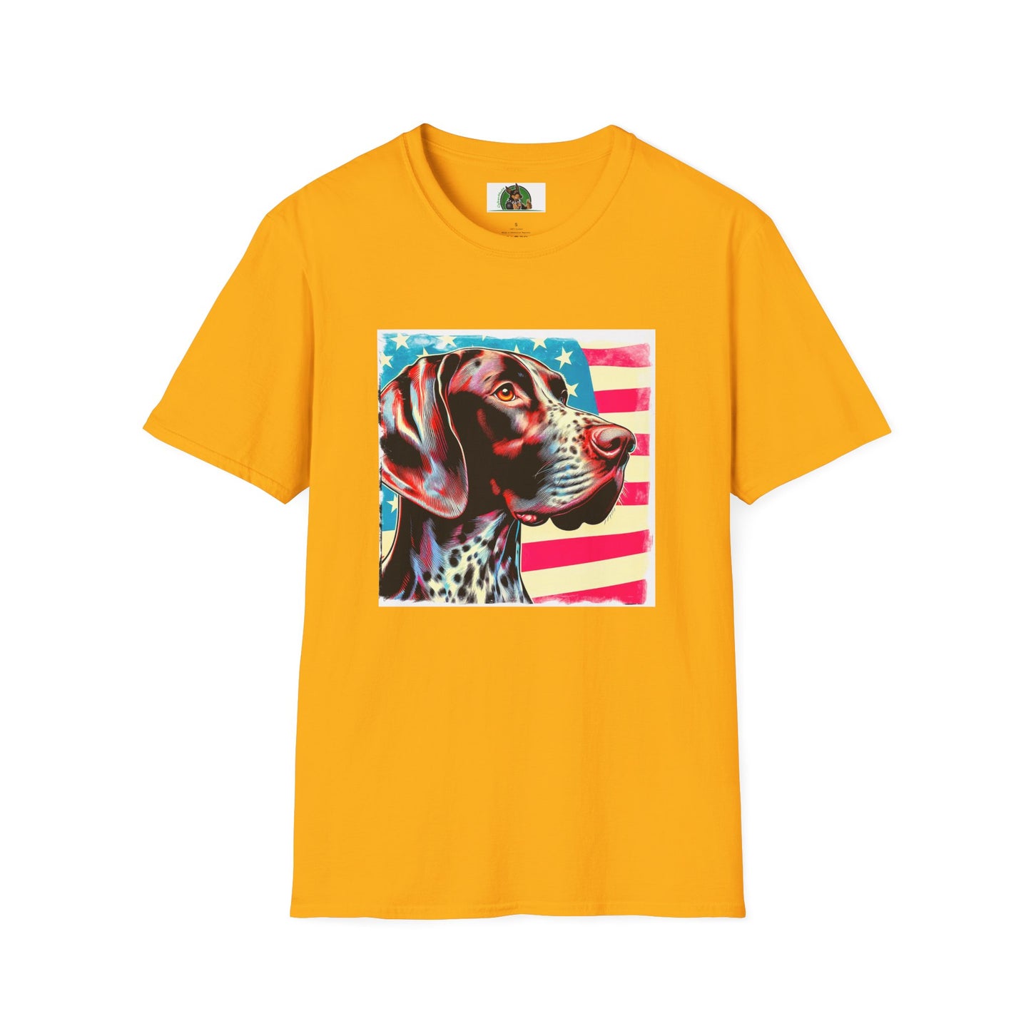 German Shorthaired Pointer T-Shirt Printify S Gold 