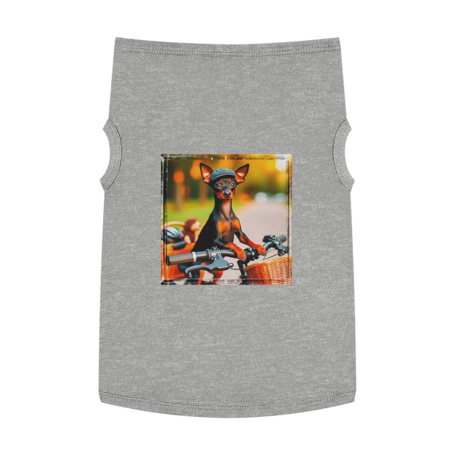 Dog Tank Top - Min Pin Tank Tops Pets Printify XL Heather 