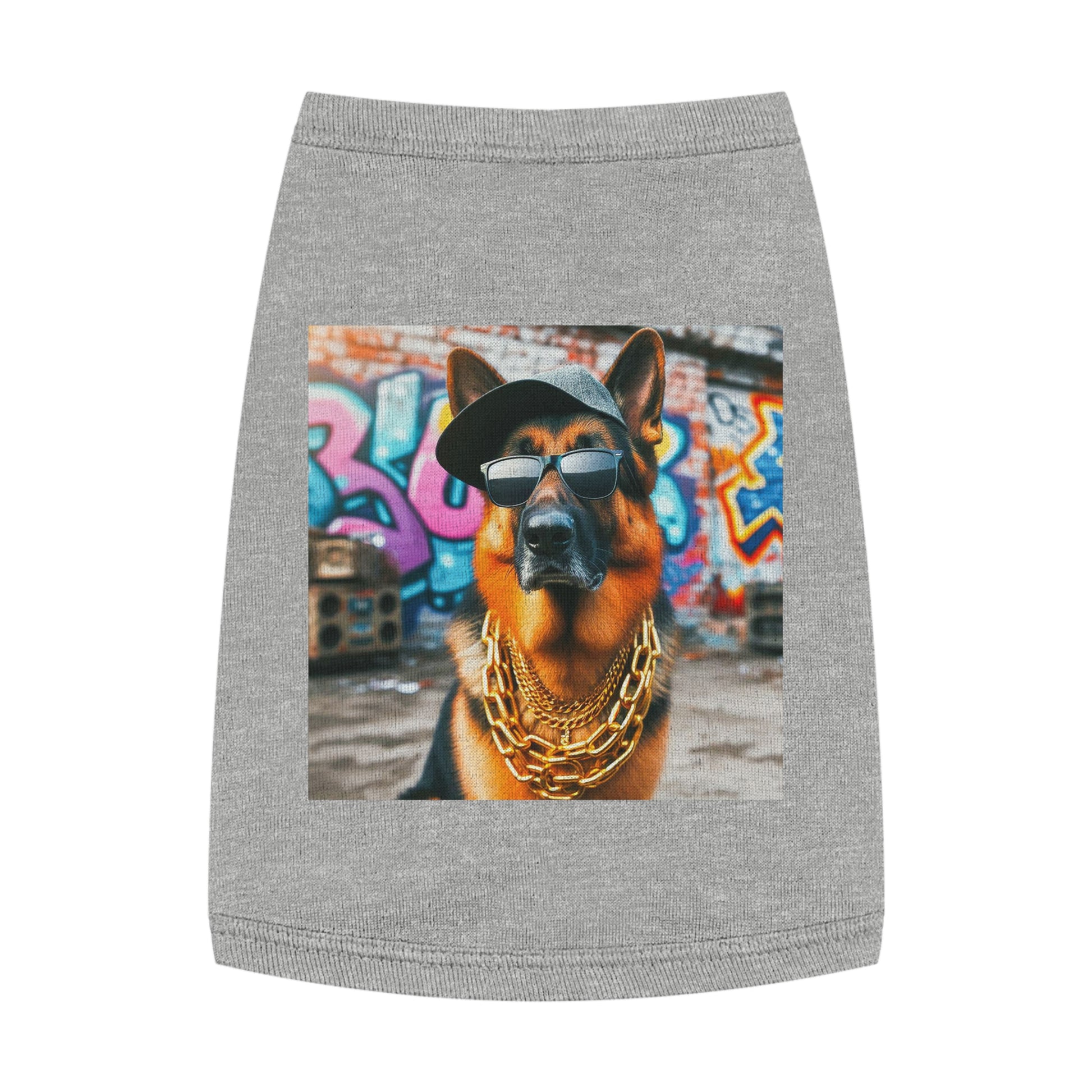 Pet Tank Top German Shepherd Pets Printify M Heather 