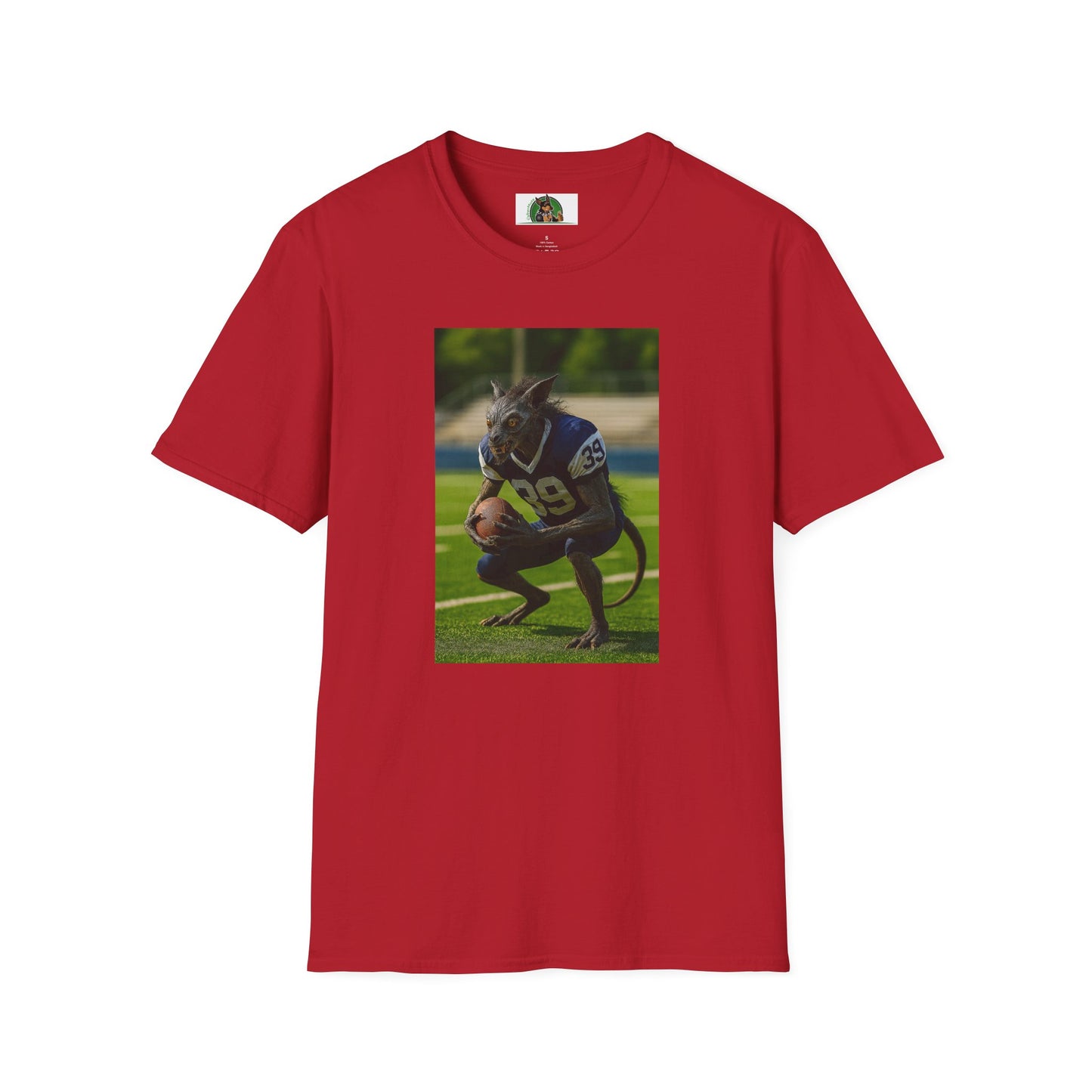 Chupacabra Sports T-Shirt Football T-Shirt Printify Cherry Red S
