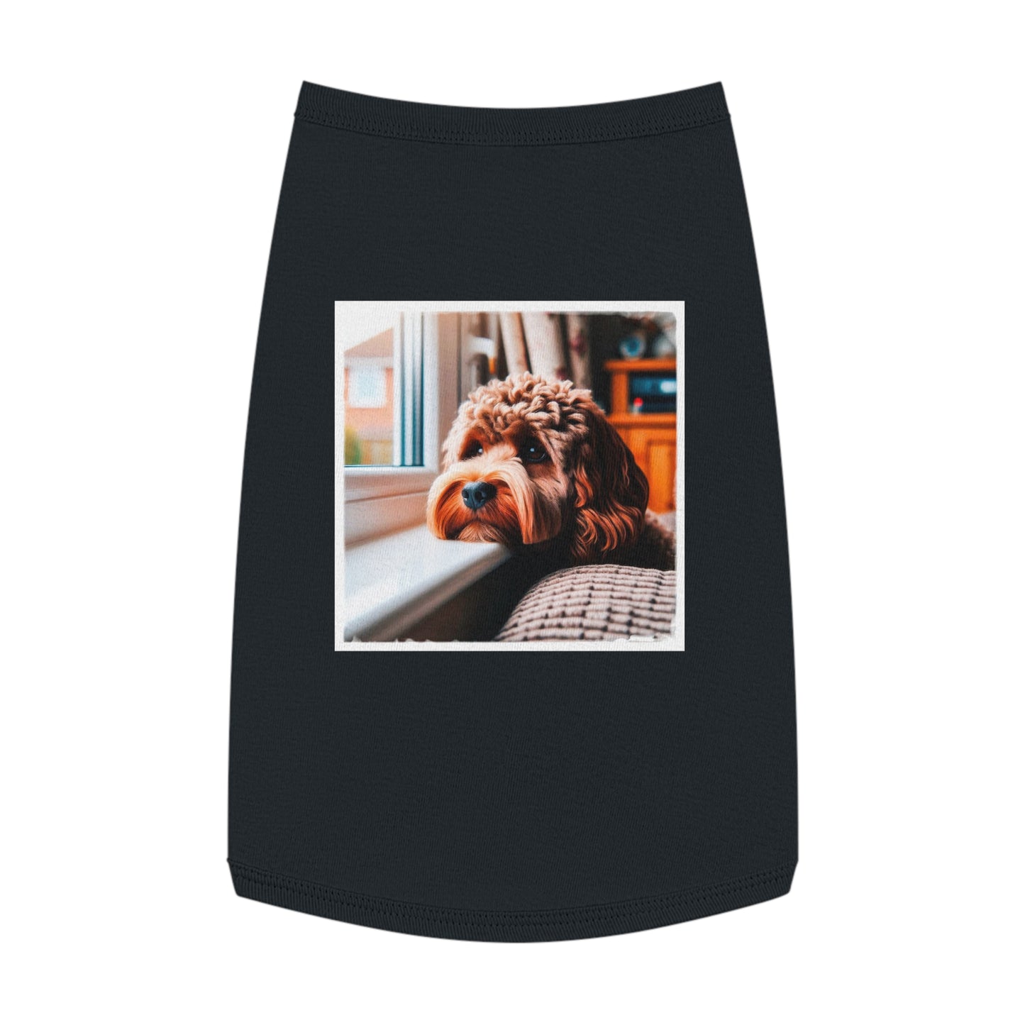 Pet Tank Top CockerPoo Pets Printify L Black